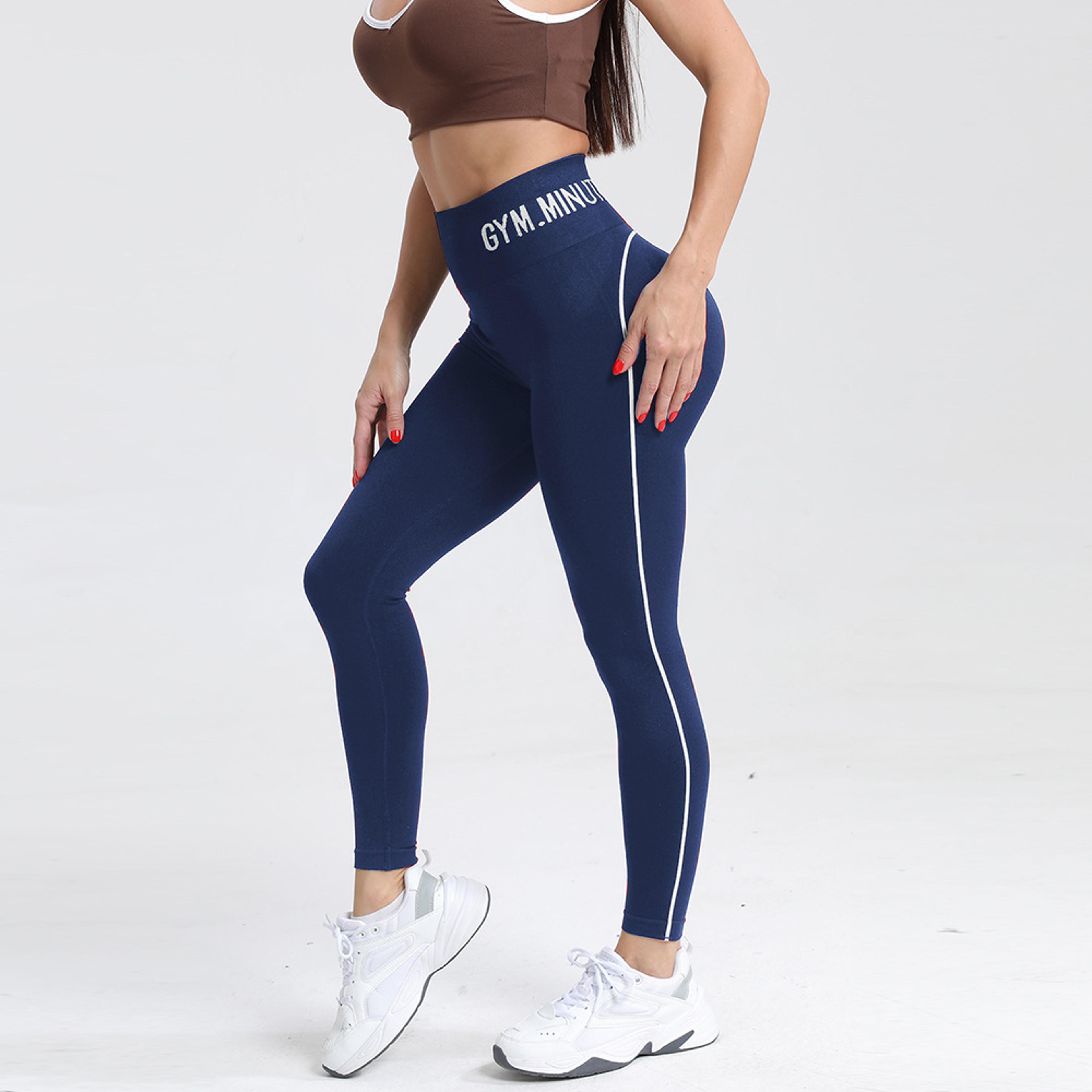 Womens High Waist Seamless Yoga Leggings with Booty Lift and Quick Dry Fabric – view 12