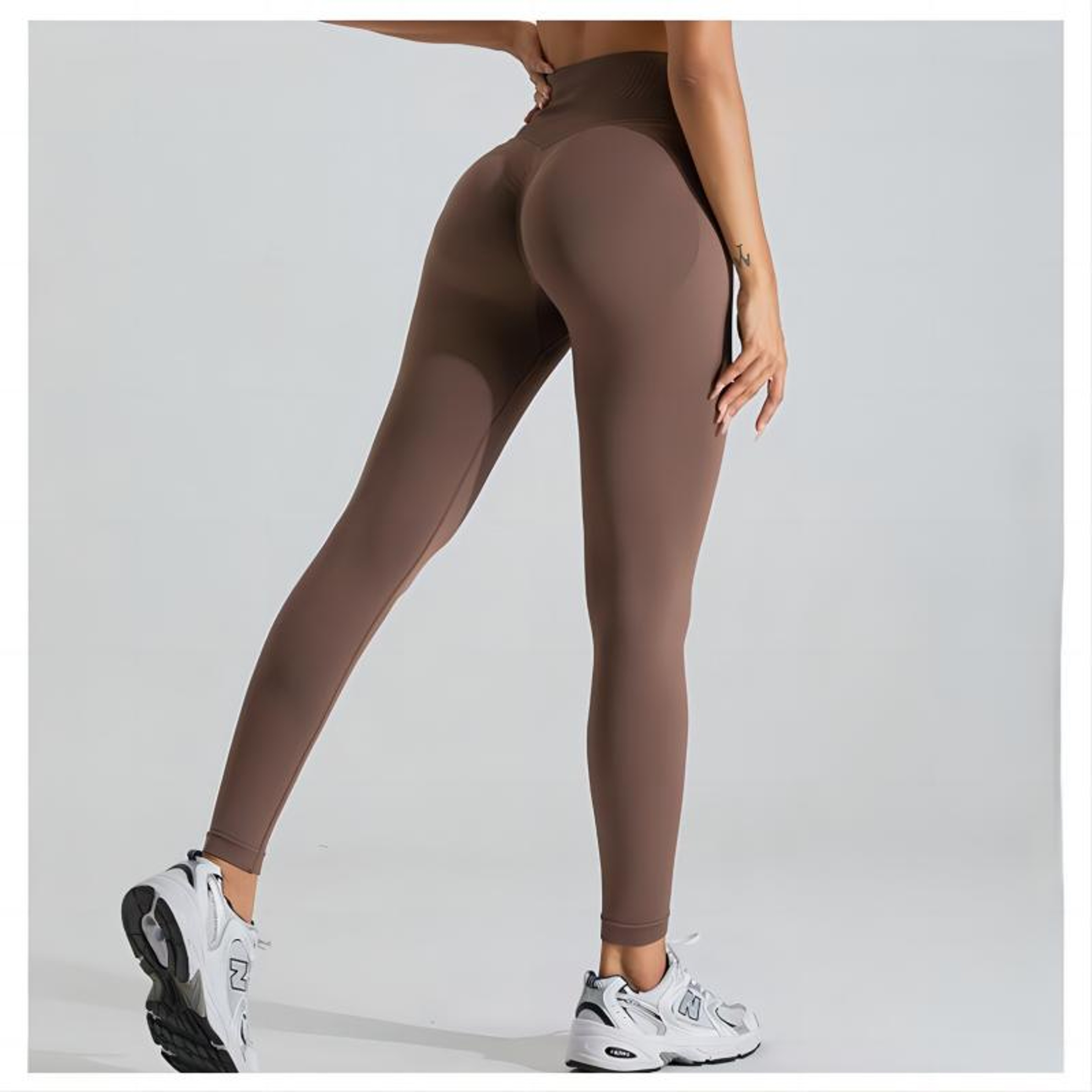 Womens Seamless High Waist Yoga Leggings with Tummy Control and Scrunch Butt Lift – view 3