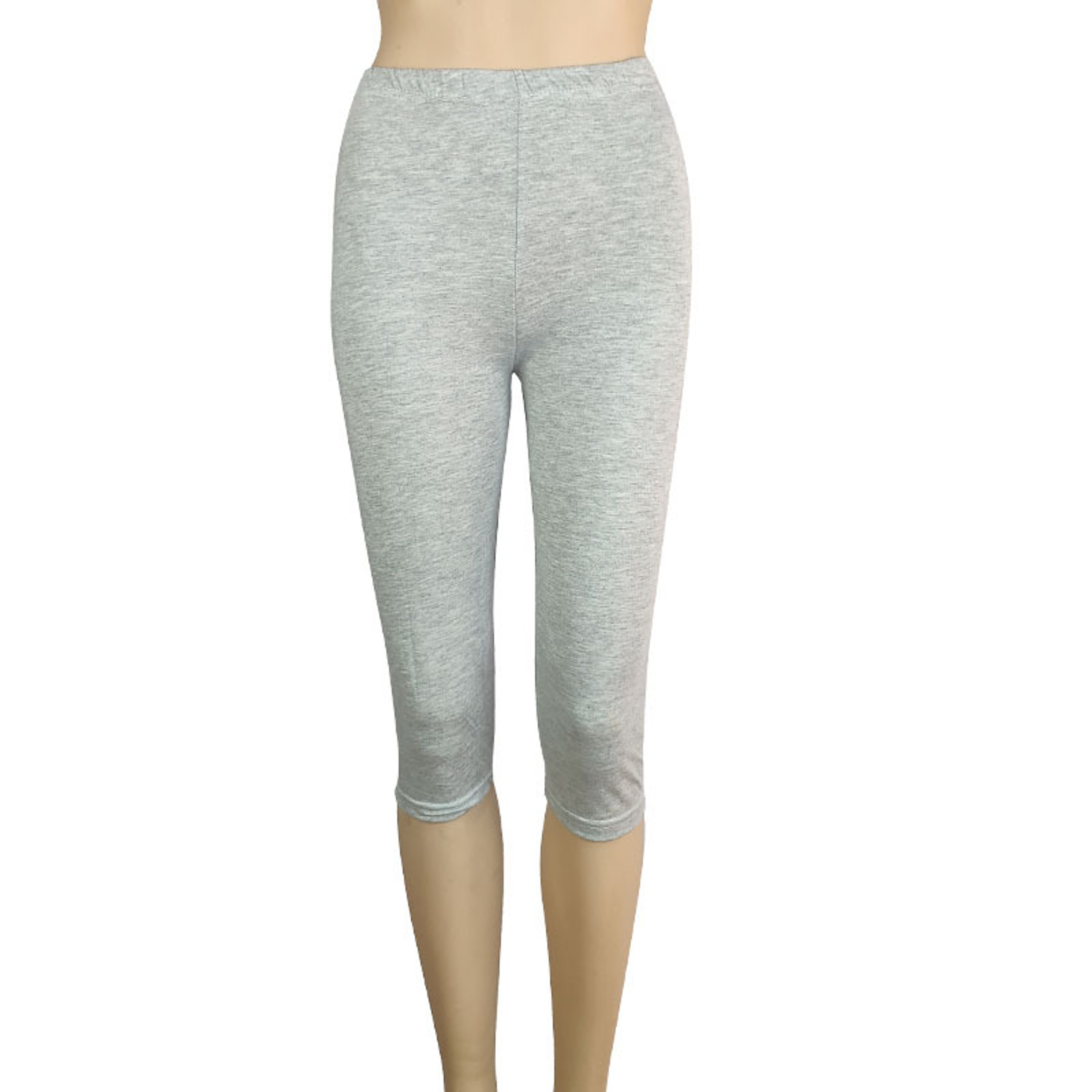 Womens High Waisted Mid Calf Workout Leggings with Wide Waistband – view 6