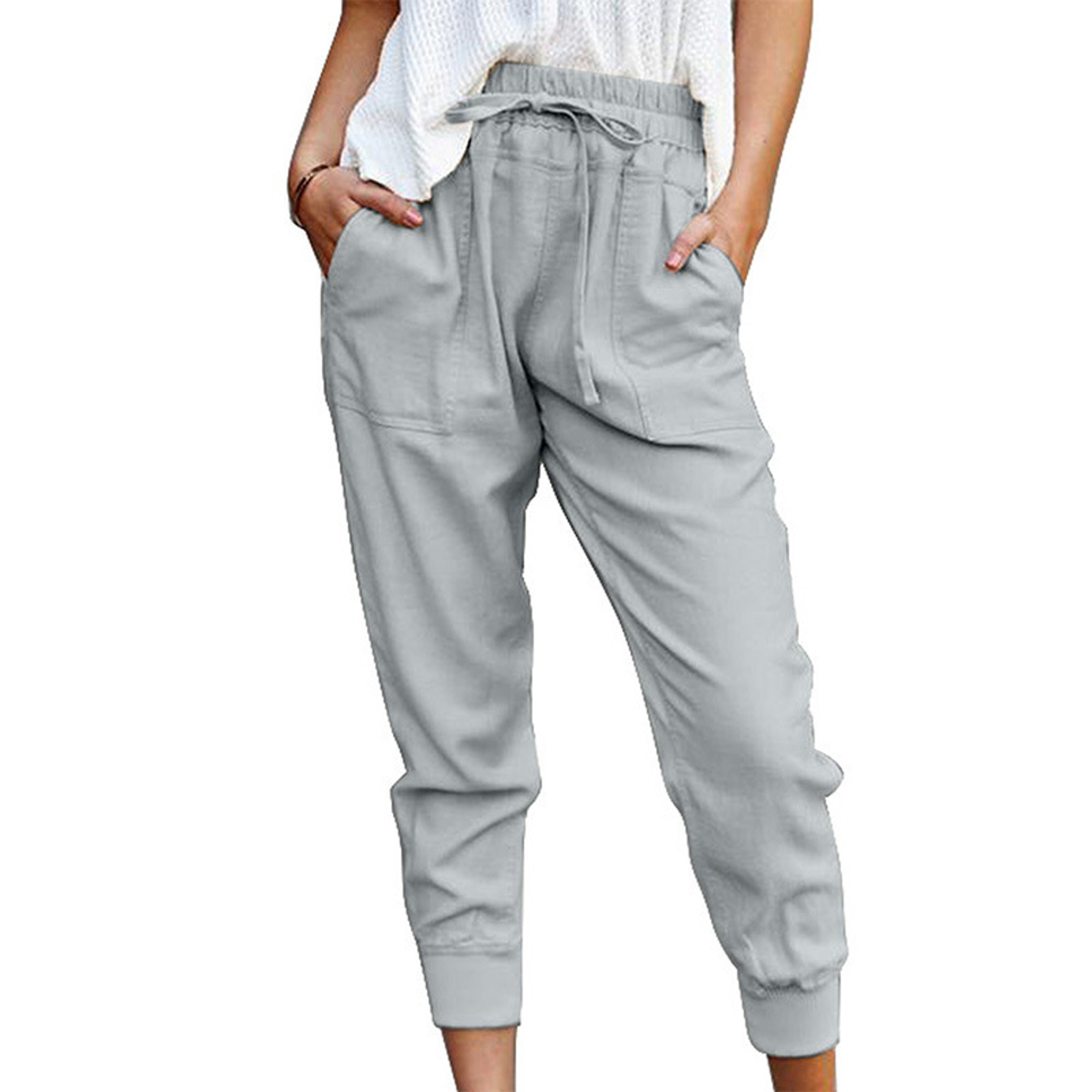 Womens High Waisted Ankle Length Leggings with Stretch and Booty Lifting Fit – view 5