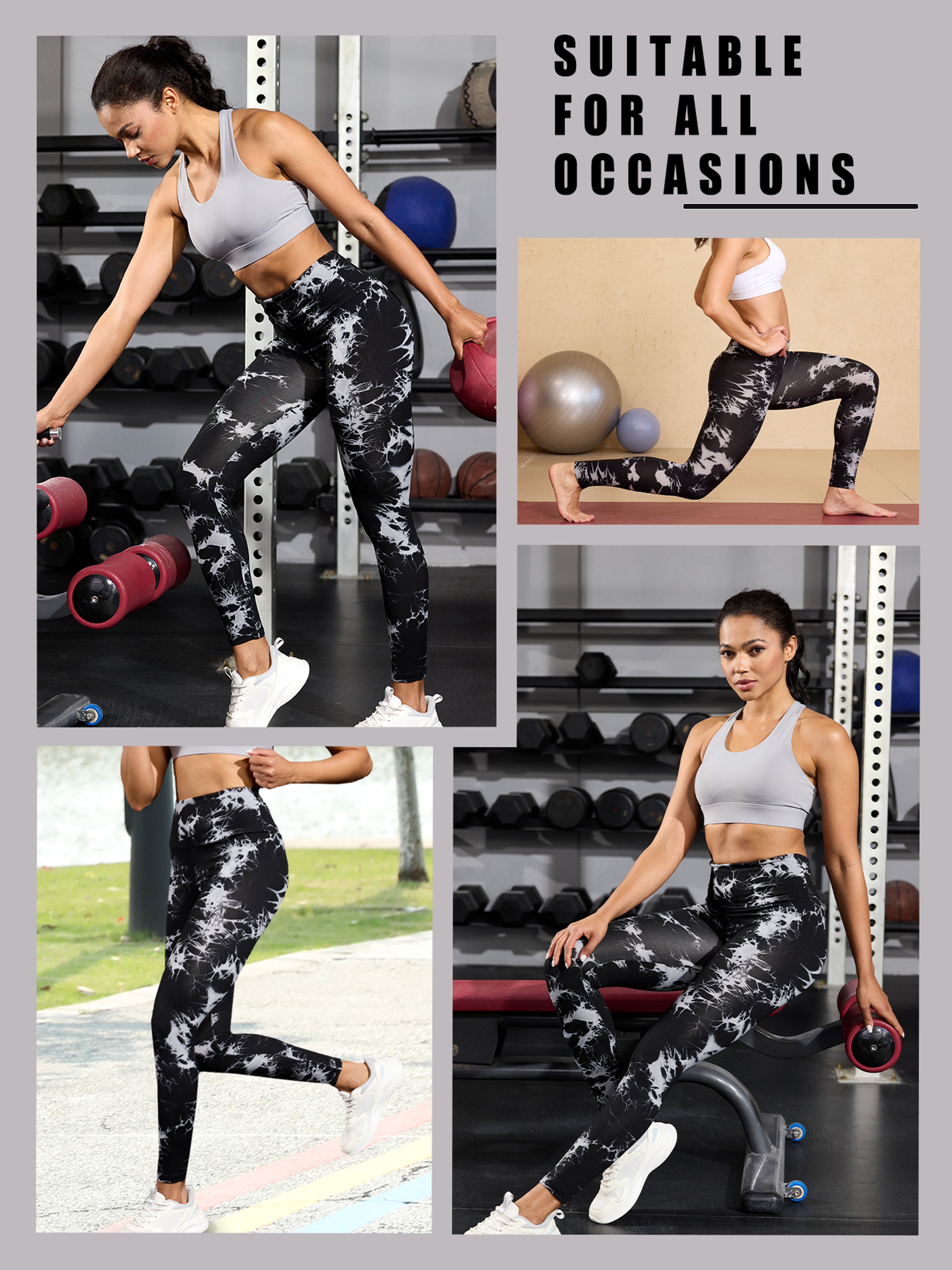 Womens High Waisted Tie Dye Leggings For Yoga Running And Gym Workouts 2