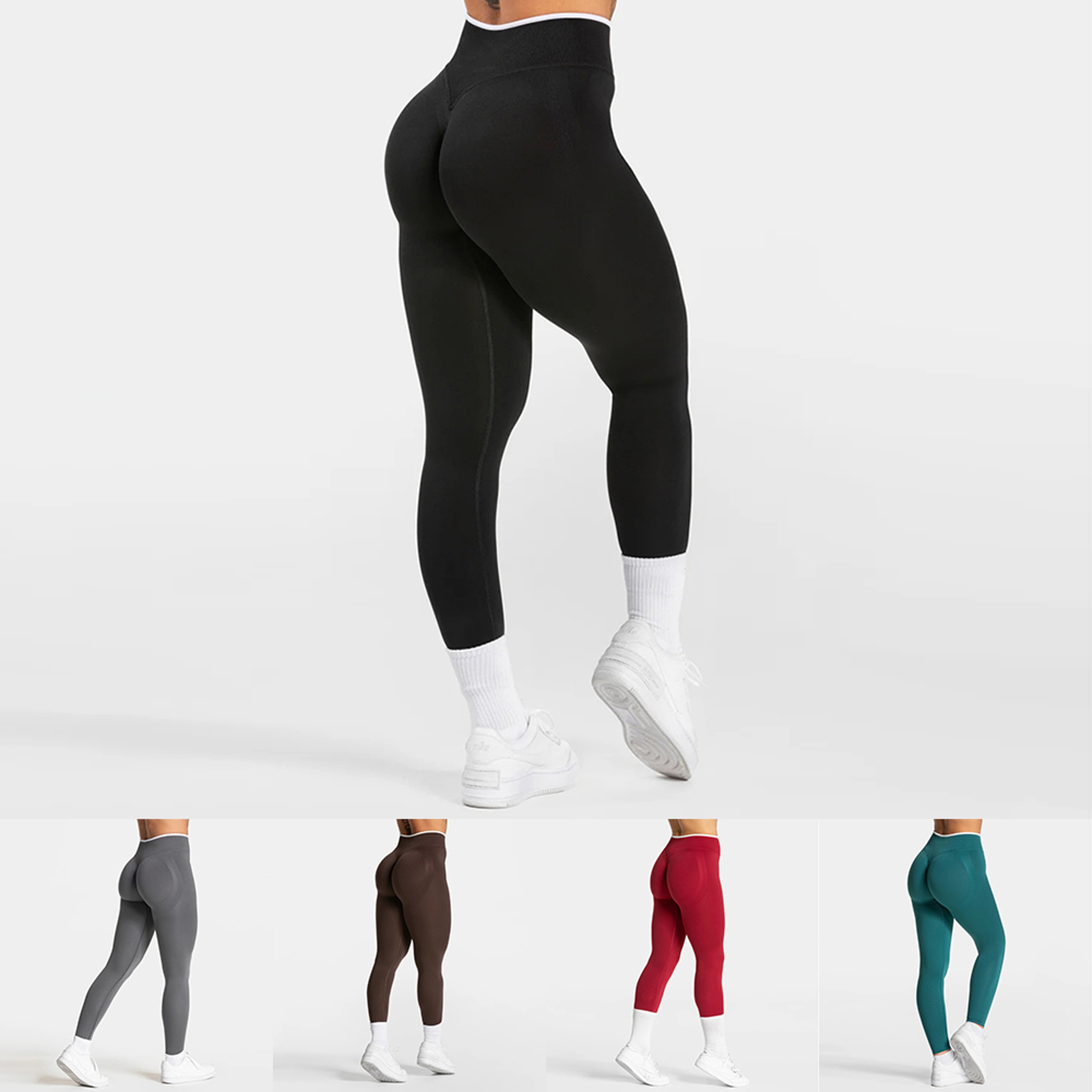 Womens Seamless High Waist Booty Lifting Workout Leggings – view 1