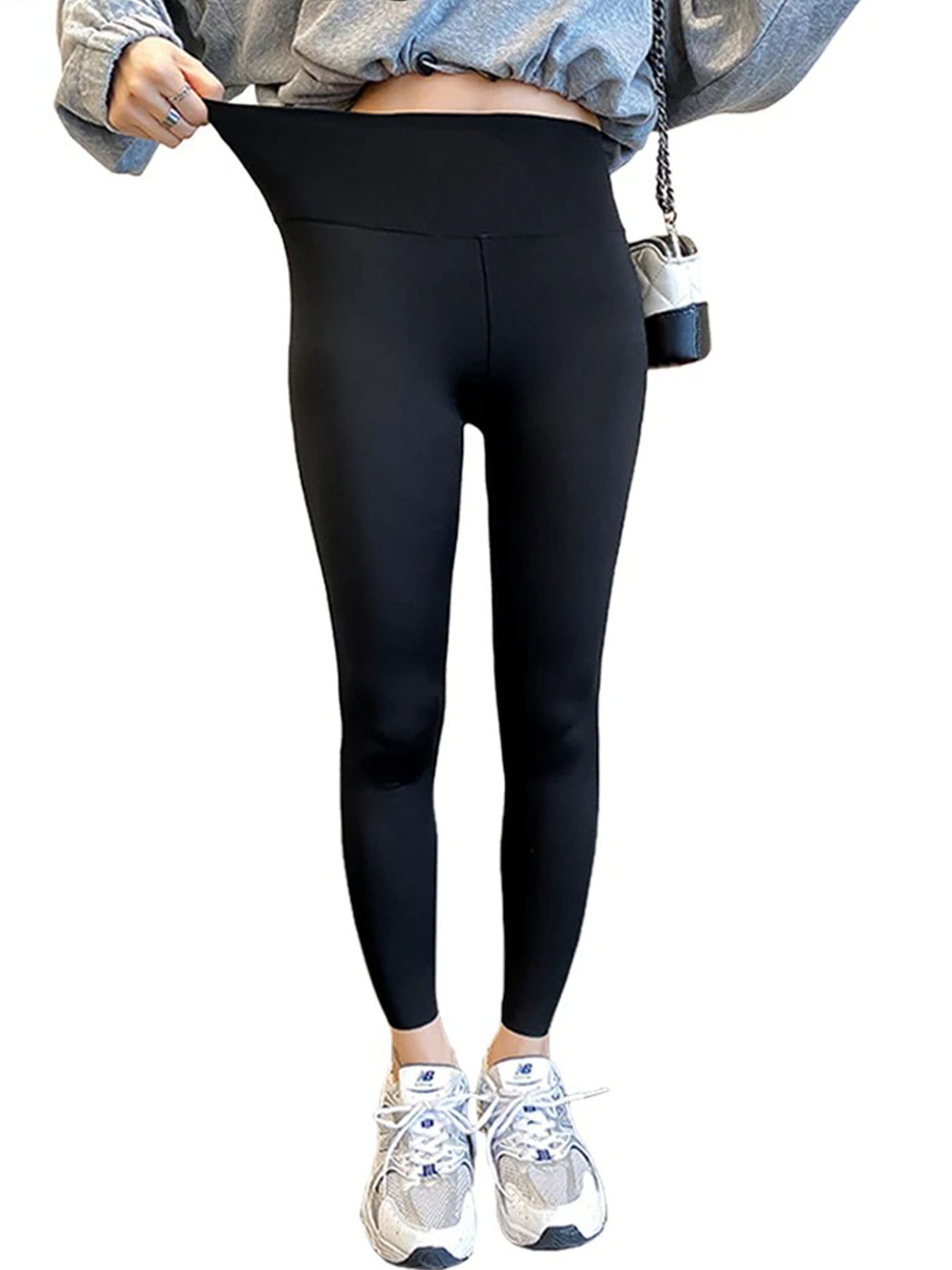 Womens High Waisted Seamless Leggings with Stretchy Nylon Fabric – view 1