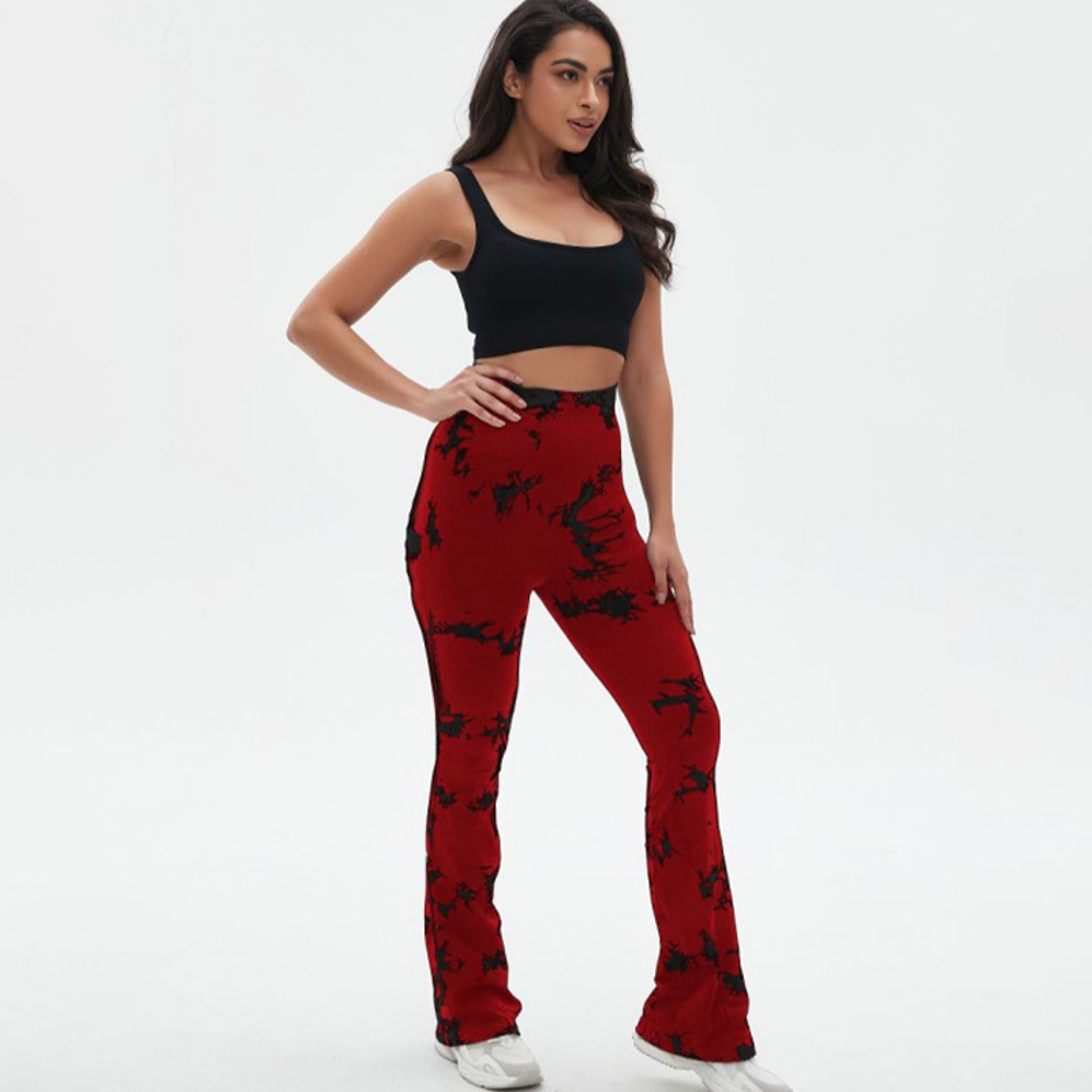 Womens High Waisted Seamless Tie Dye Booty Lifting Leggings – view 8