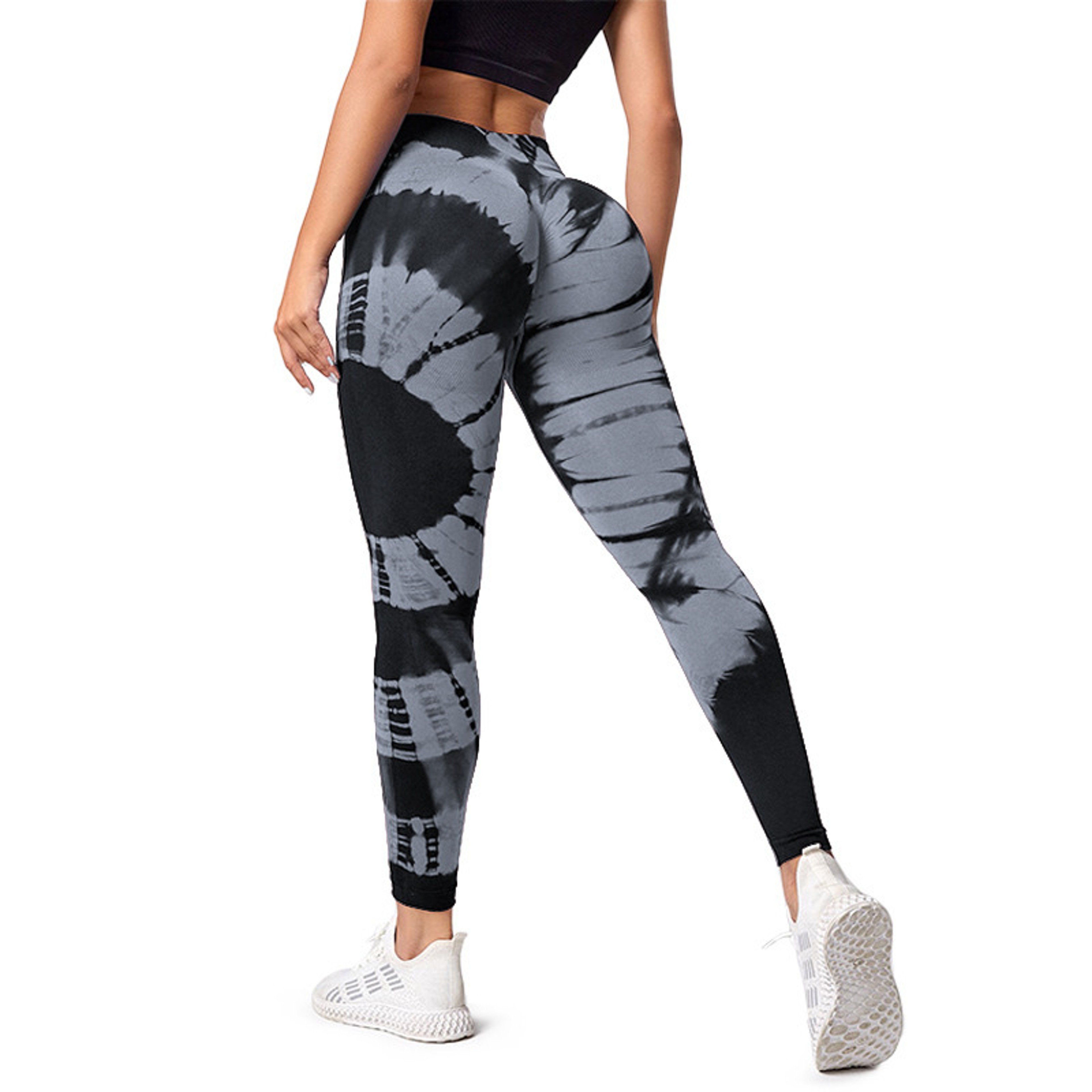Womens Tie Dye Seamless Leggings with Tummy Control and Butt Lift Design – view 7