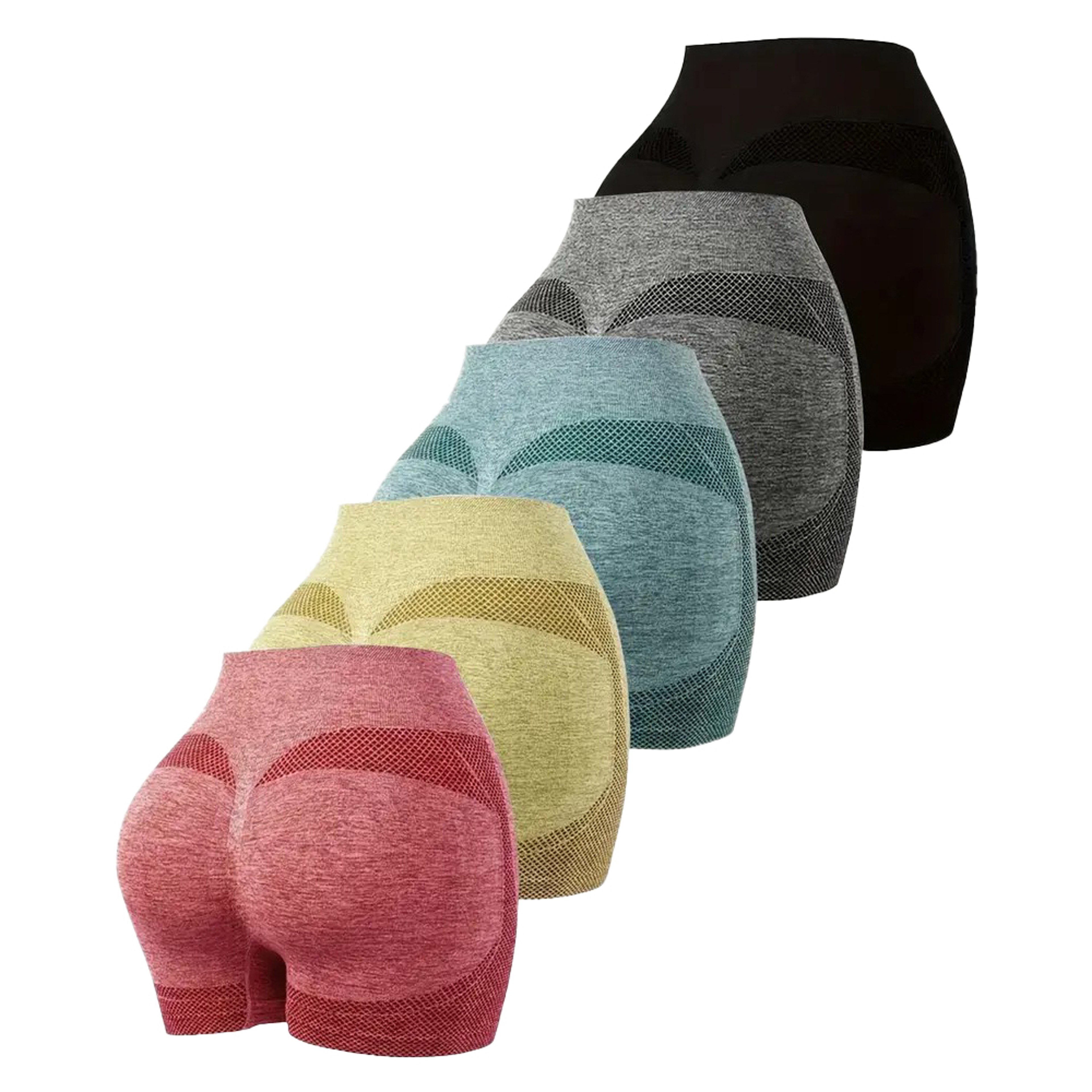 Womens High Waisted Seamless Yoga Shorts With Booty Lifting Design 1