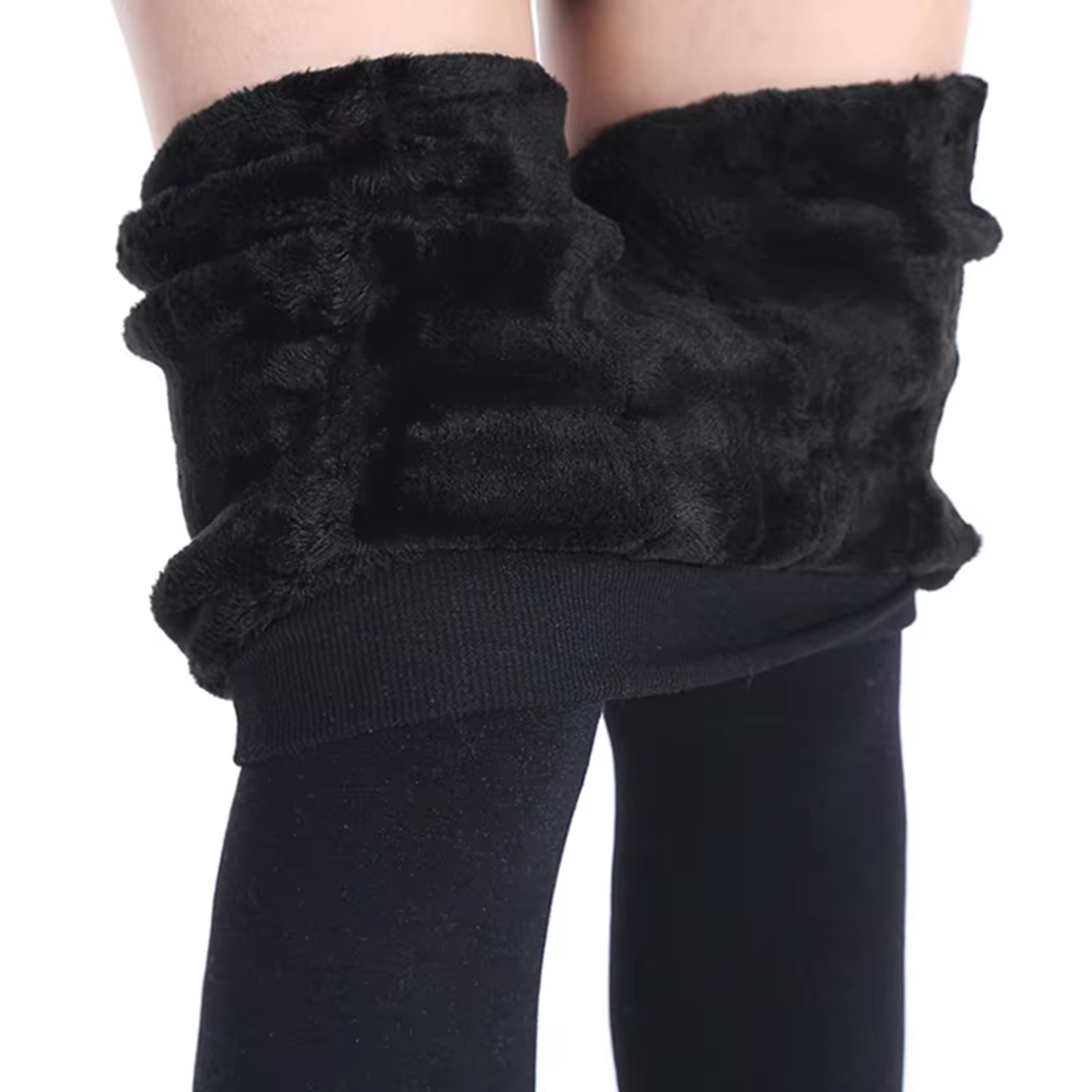 Womens High Waisted Fleece Lined Leggings For Cold Weather 1