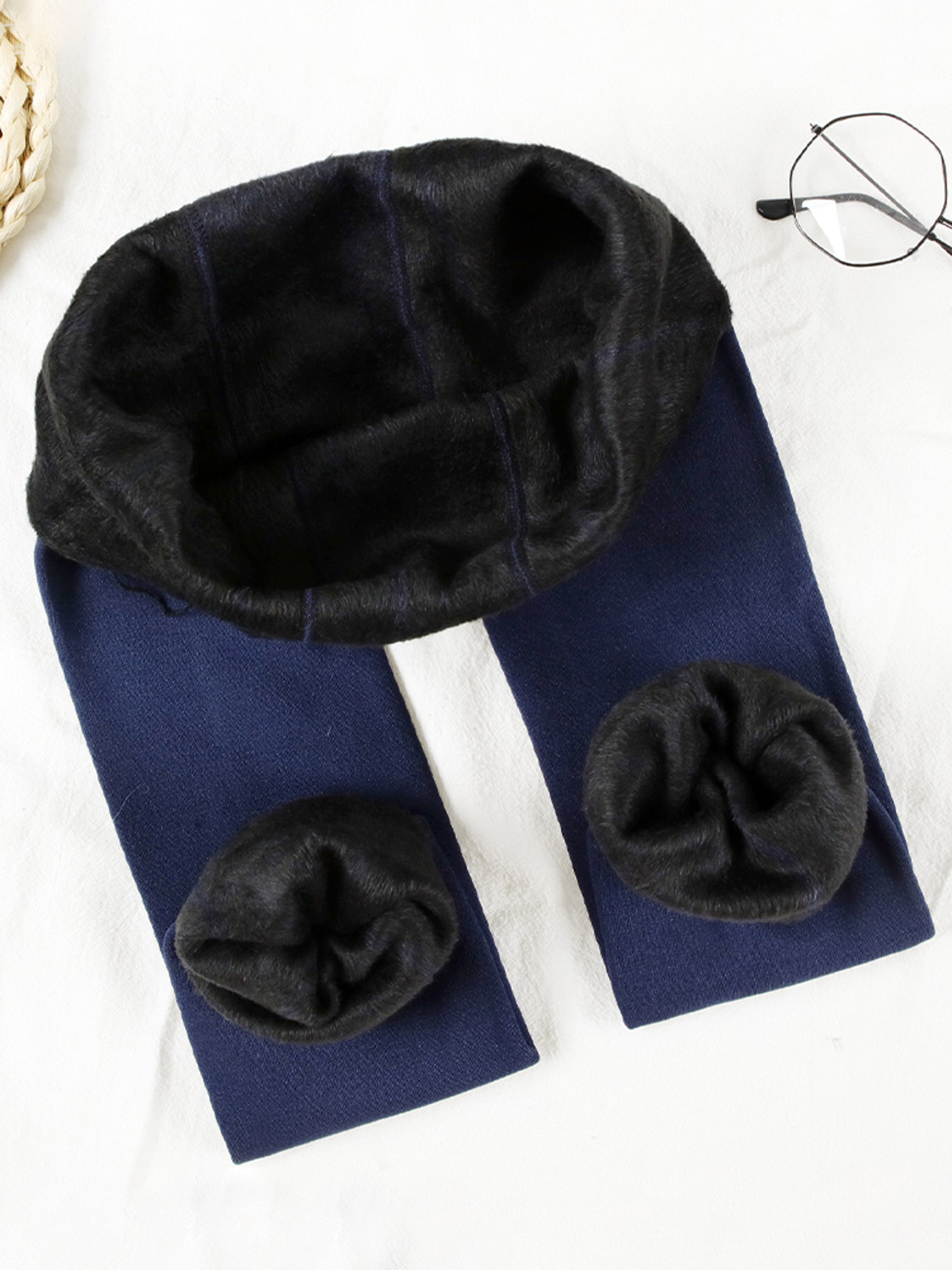 Womens High Waisted Fleece Lined Leggings For Cold Weather 8