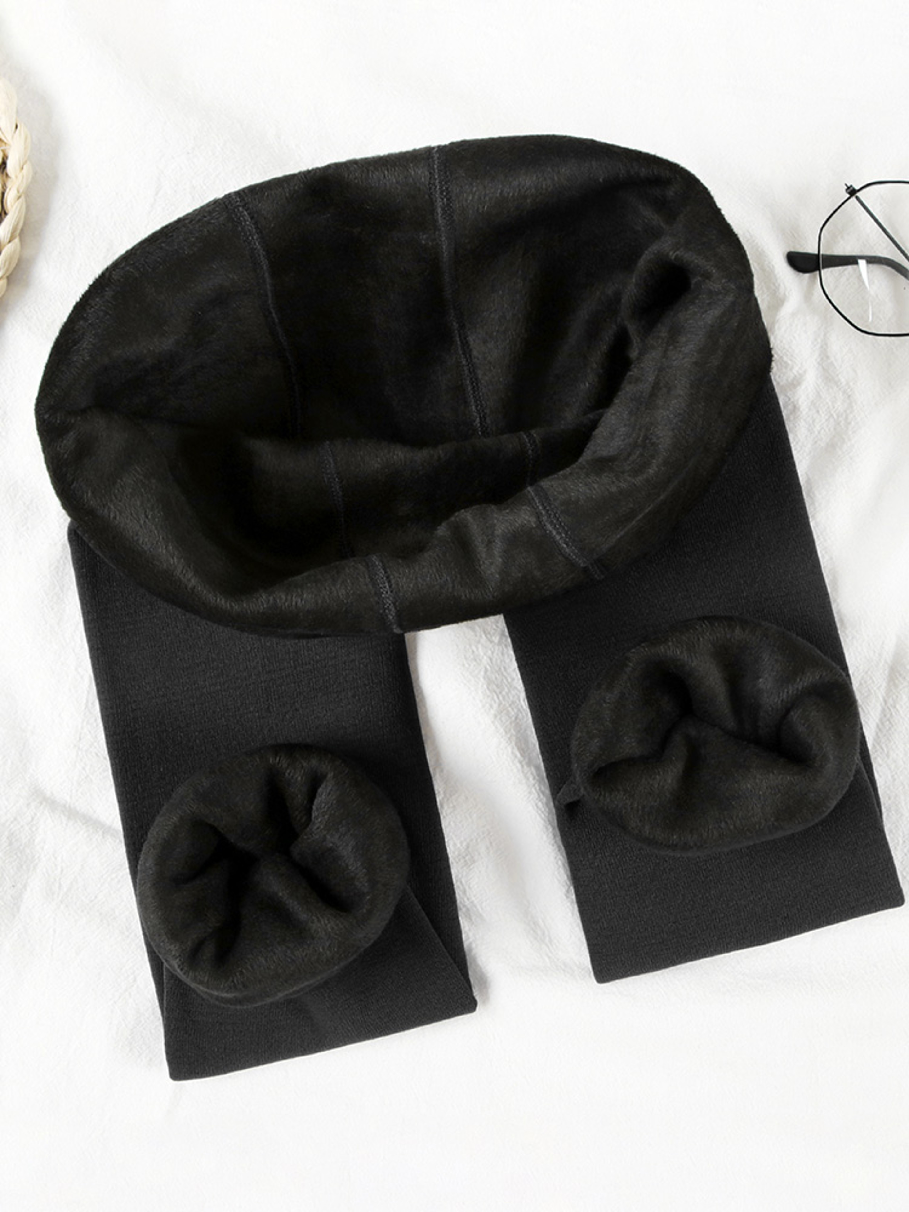 Womens High Waisted Fleece Lined Leggings For Cold Weather 7