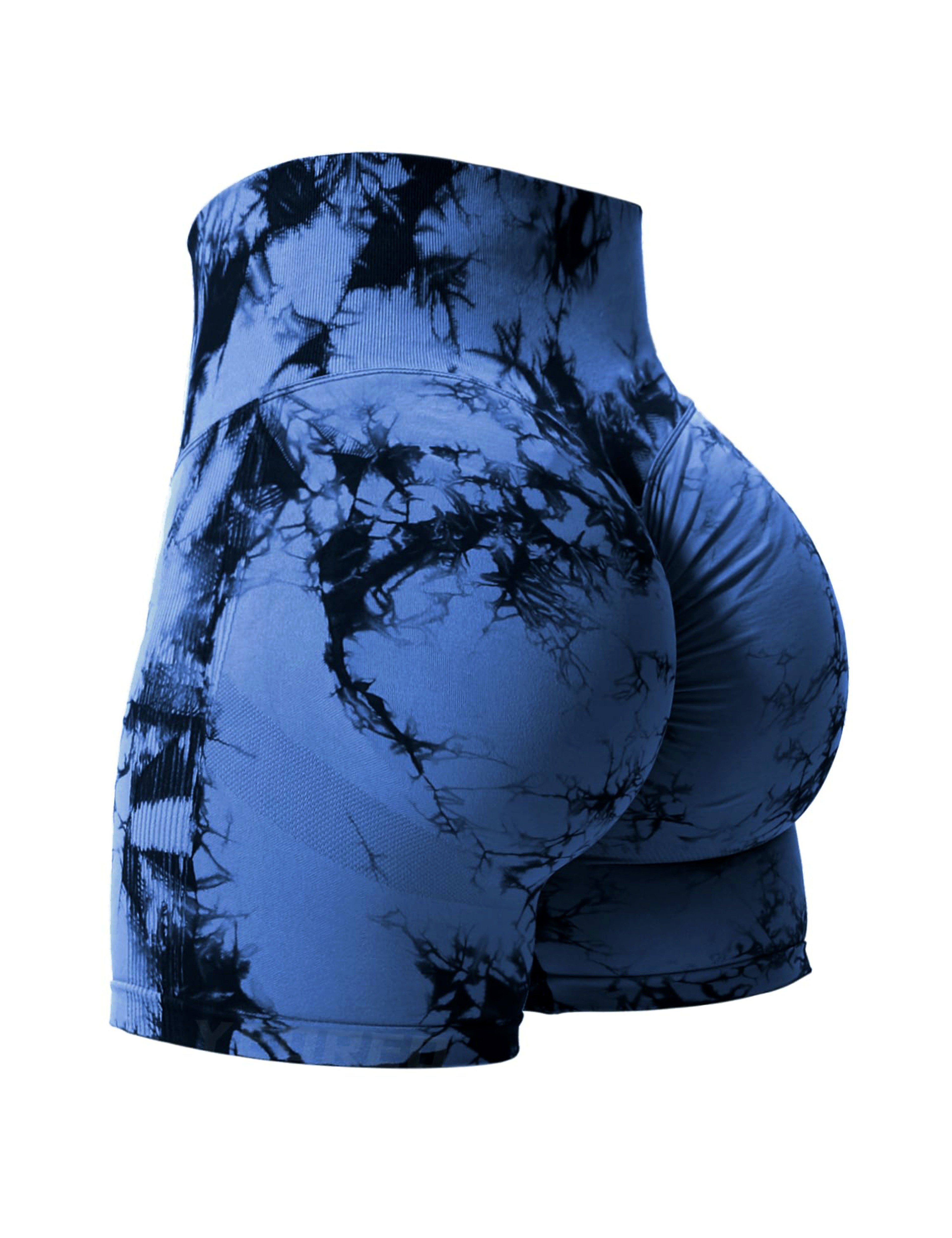 Womens High Waisted Tie Dye Seamless Workout Shorts With Butt Lifting Fit 10
