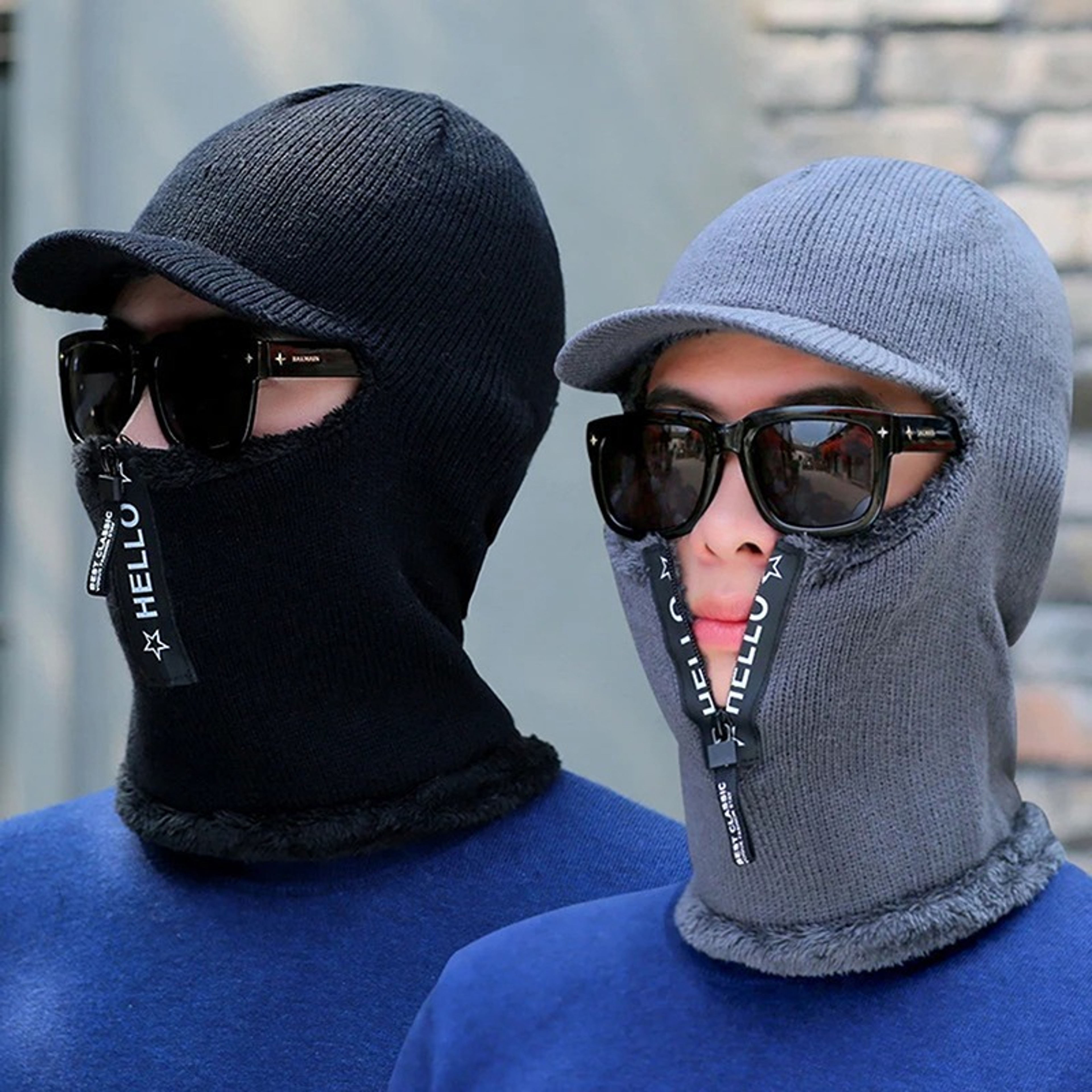 Winter Warm Ear Protection Hat with Visor for Outdoor Wear – view 4