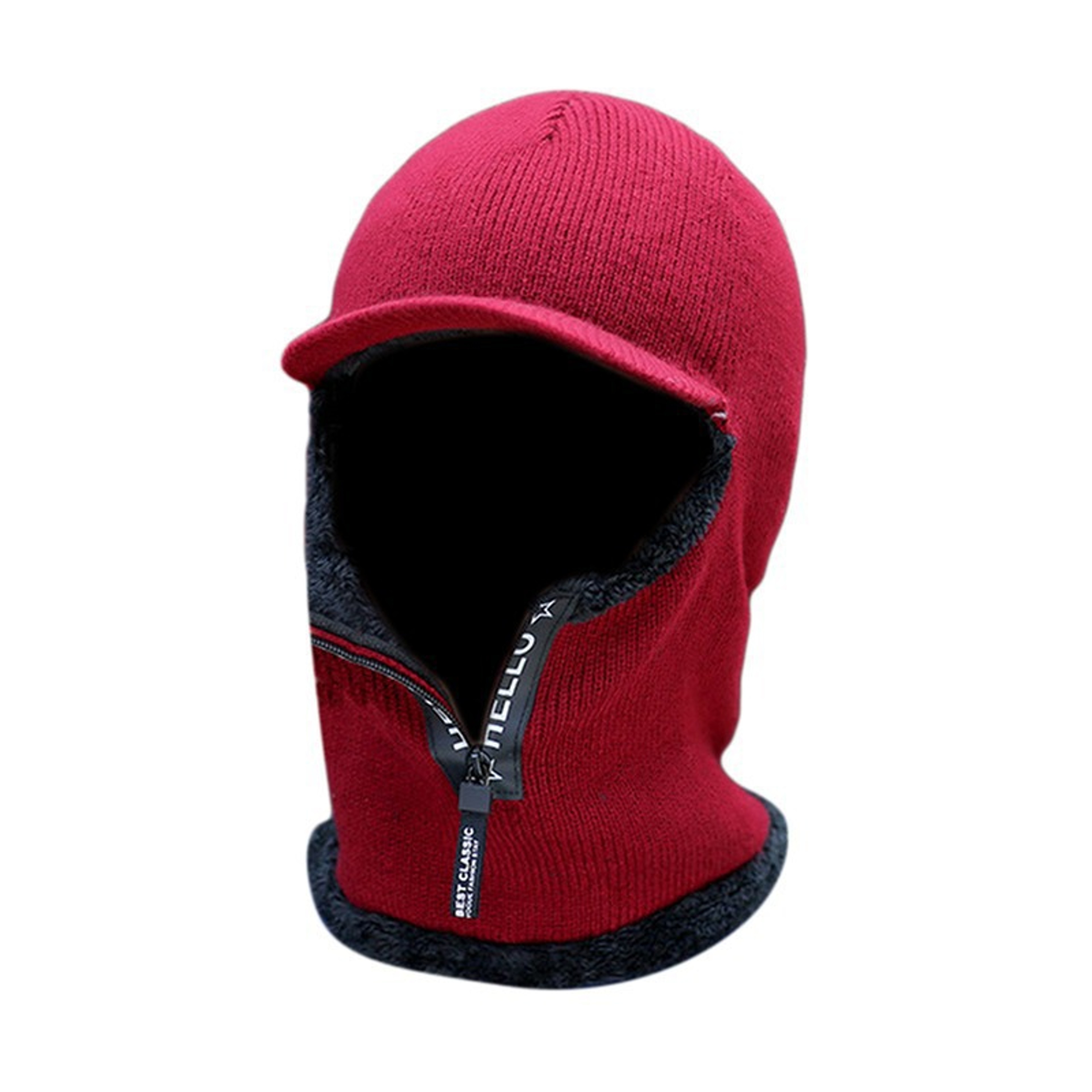 Winter Warm Ear Protection Hat with Visor for Outdoor Wear – view 7