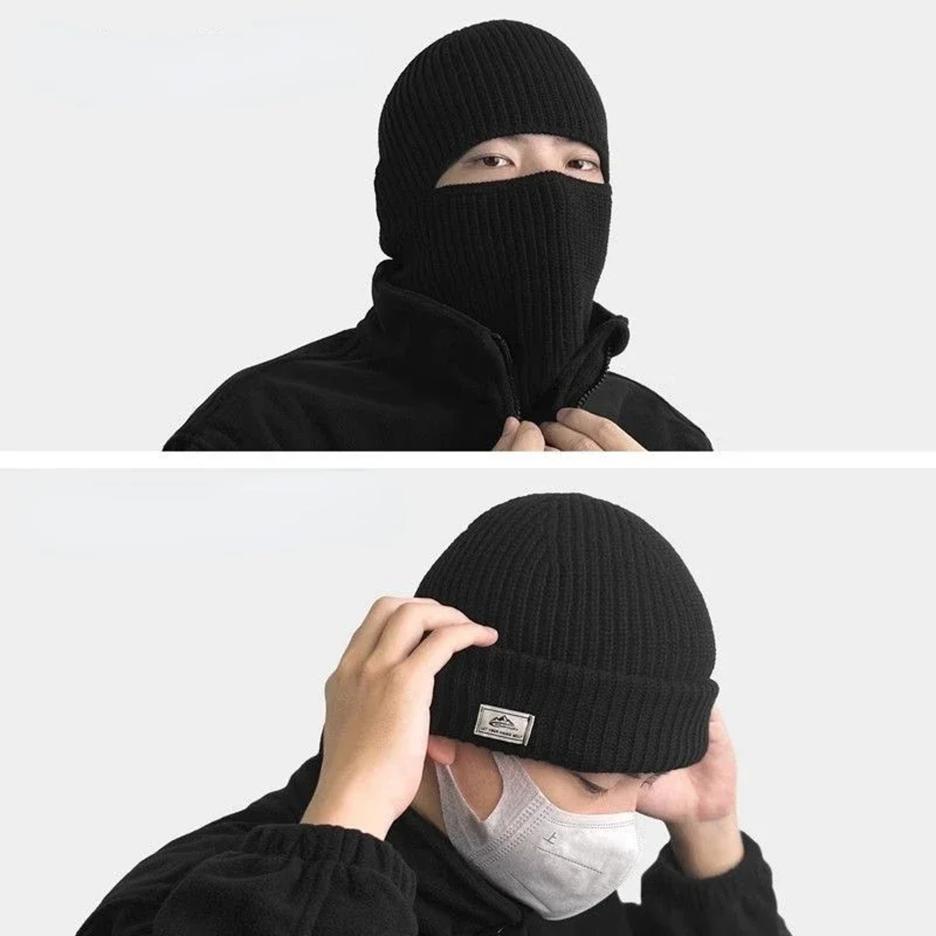 Winter Balaclava Beanie Hat with Windproof Full Face Coverage – view 2