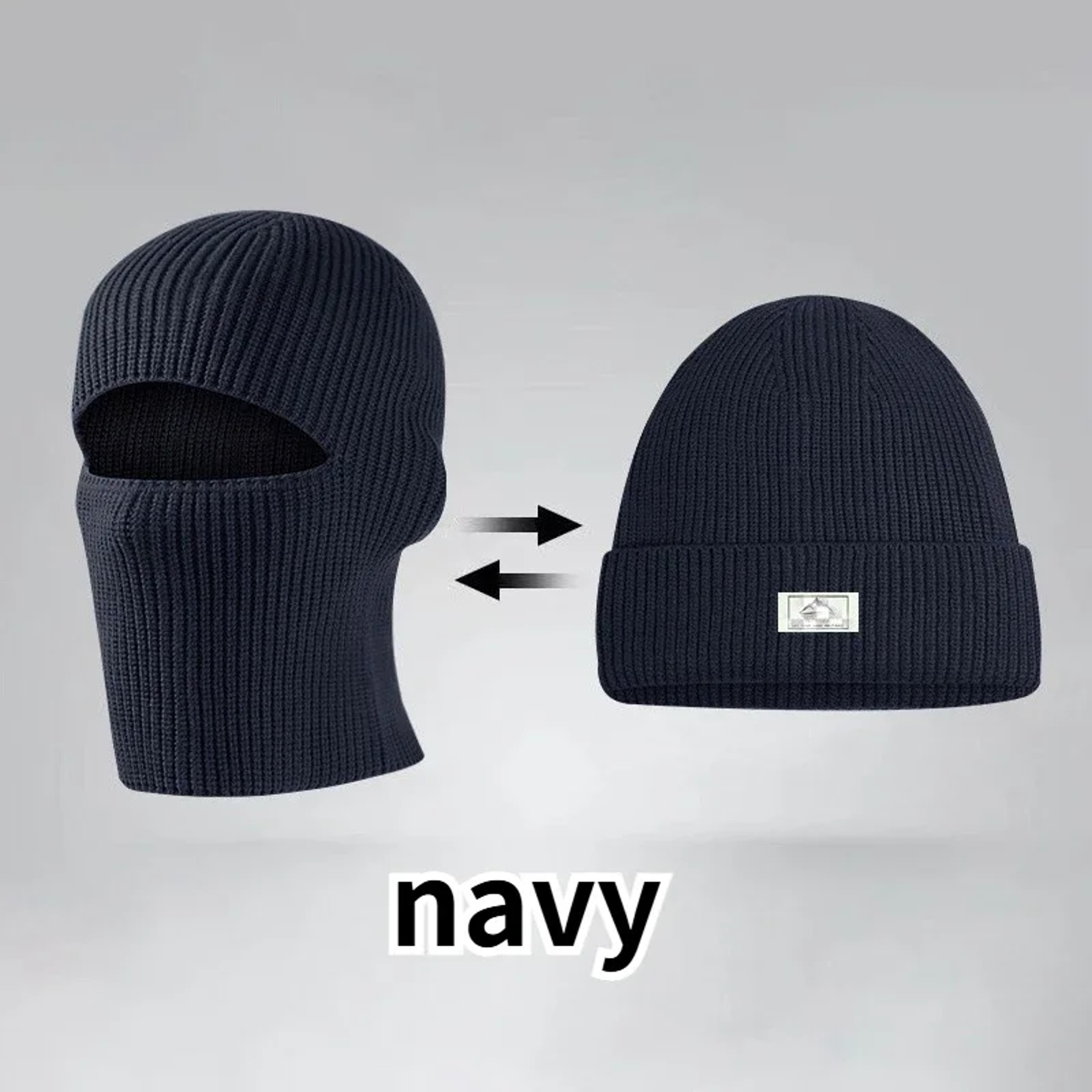 Winter Balaclava Beanie Hat with Windproof Full Face Coverage – view 9