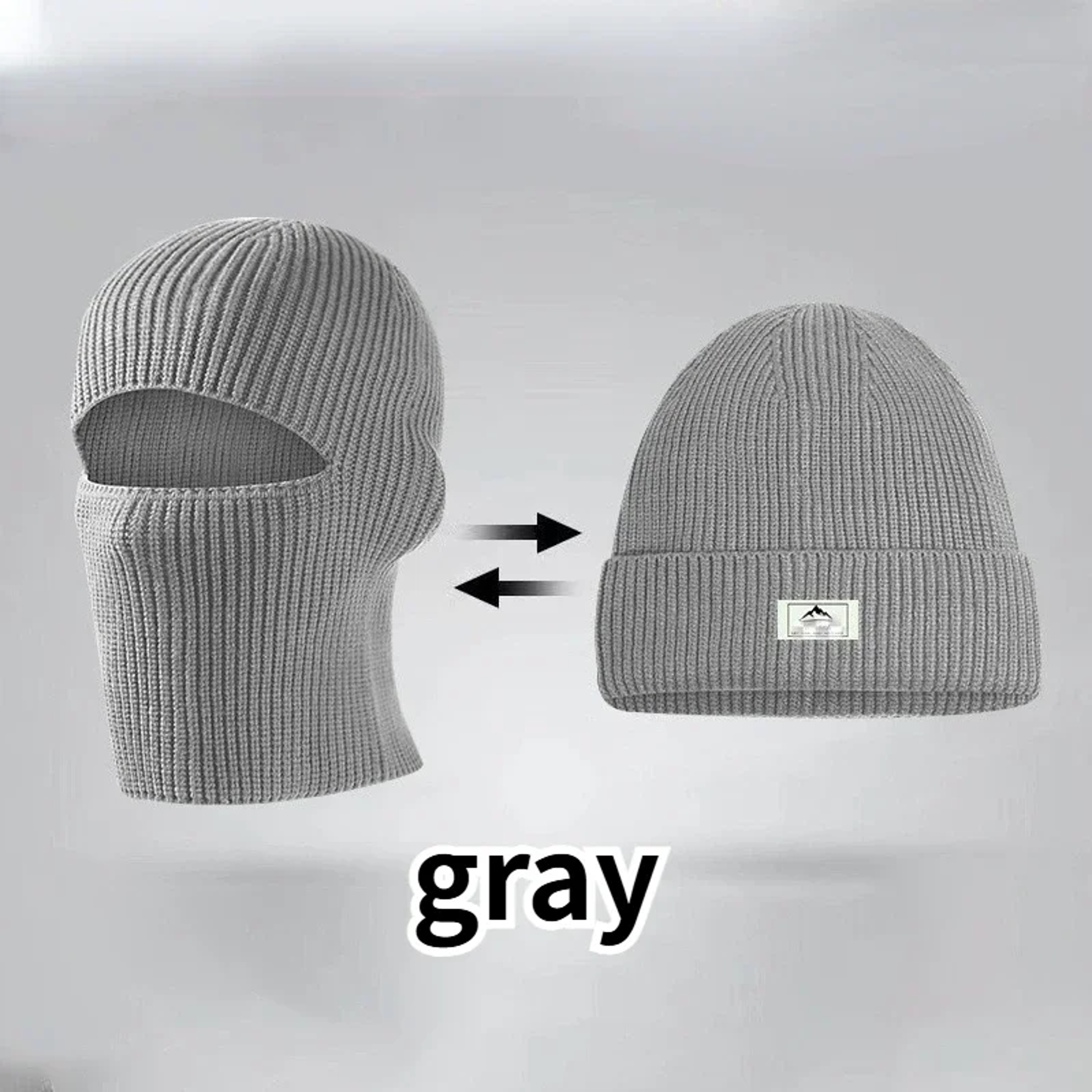 Winter Balaclava Beanie Hat with Windproof Full Face Coverage – view 10