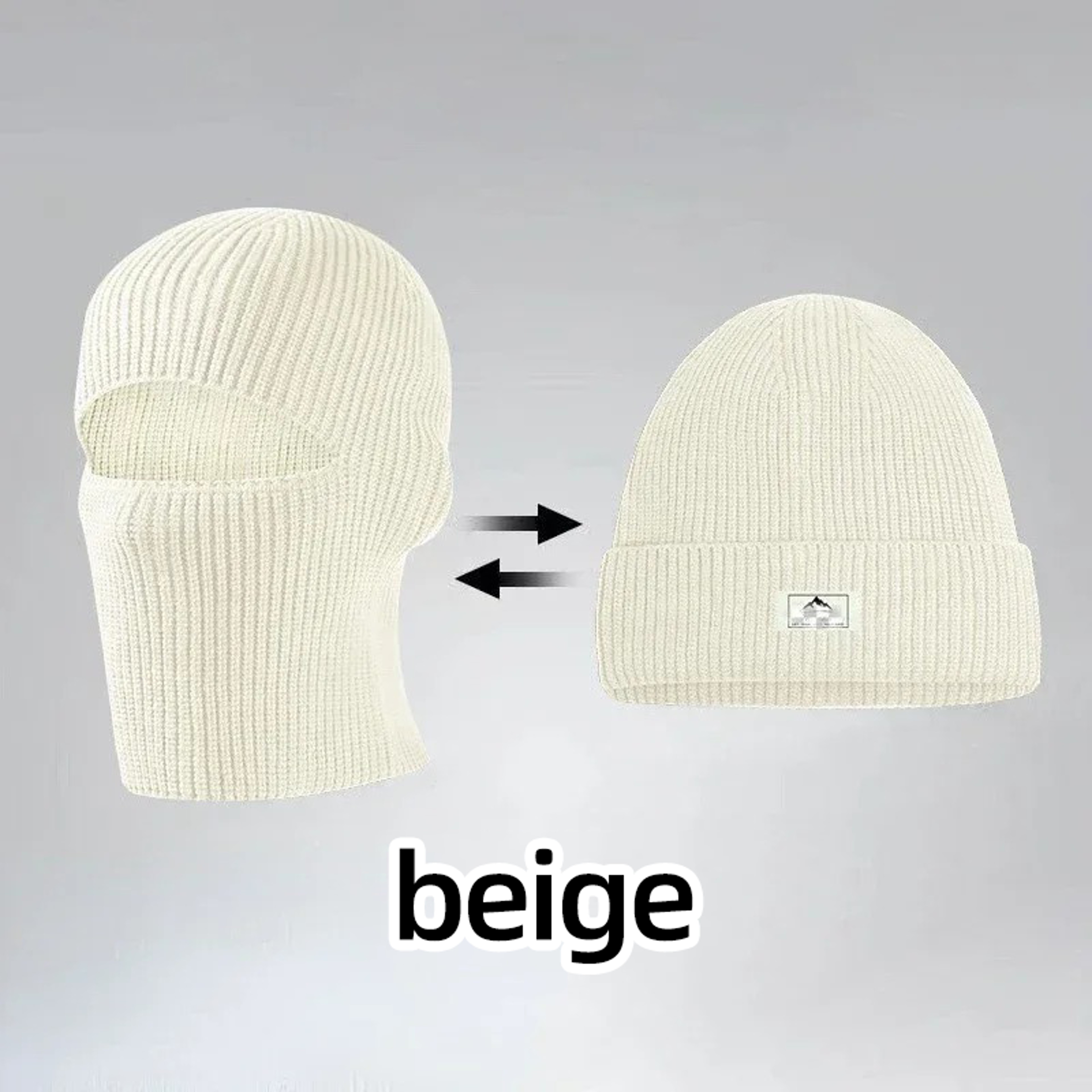 Winter Balaclava Beanie Hat with Full Face Mask for Skiing and Cycling – view 10