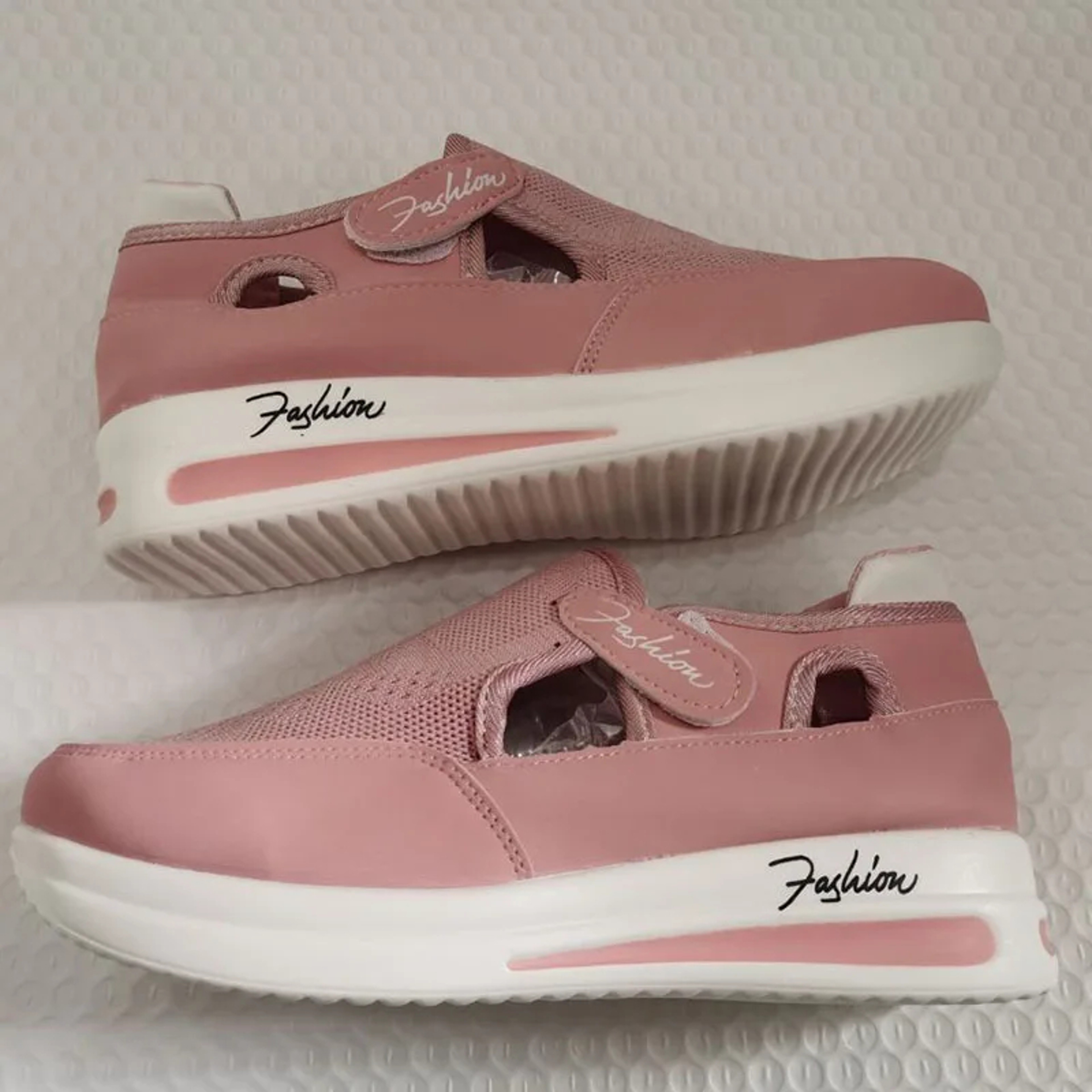 Womens Breathable Platform Sneakers with Hook and Loop Closure – view 6