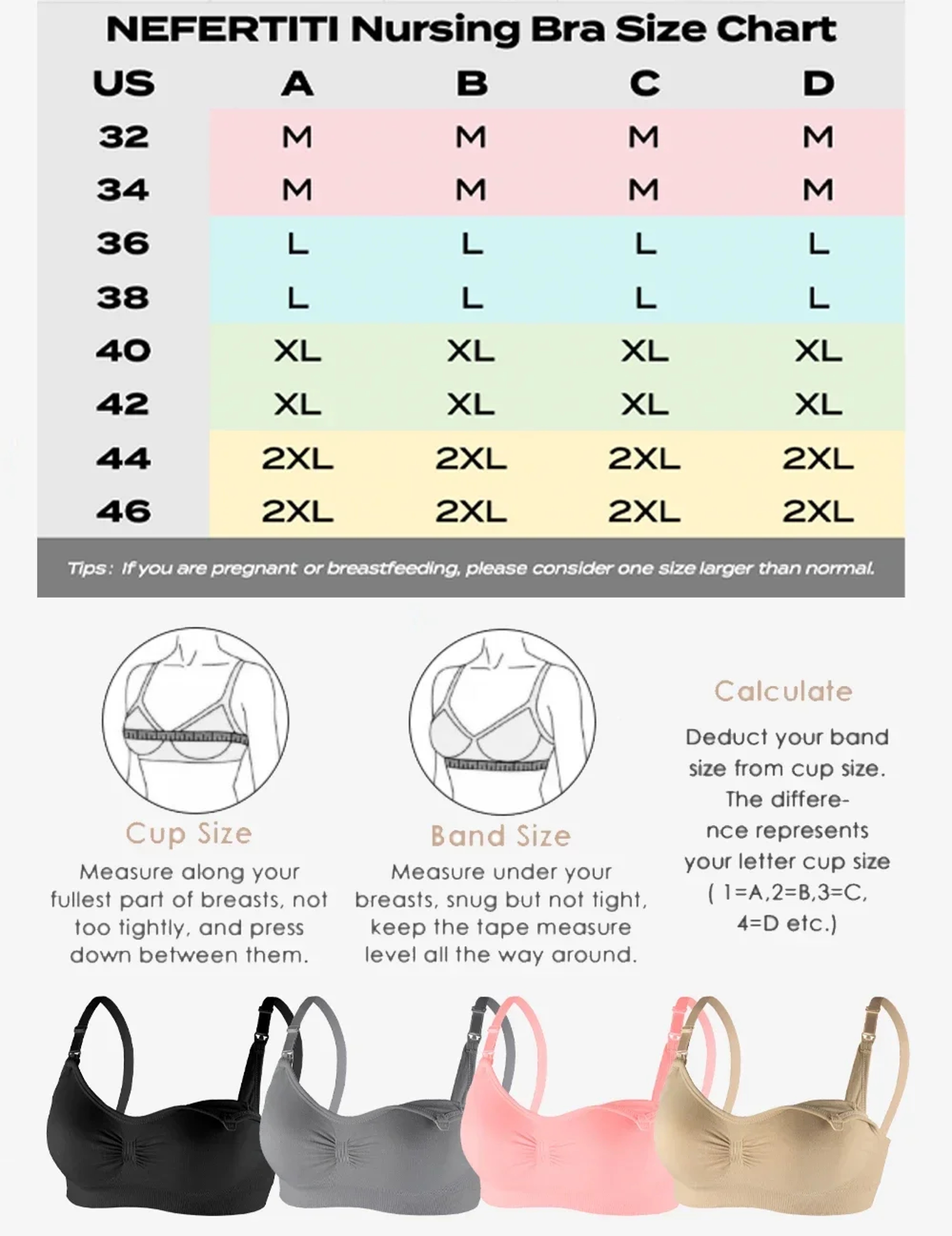 Seamless Nursing Bra Wirefree Maternity Bralette for Breastfeeding – view 6