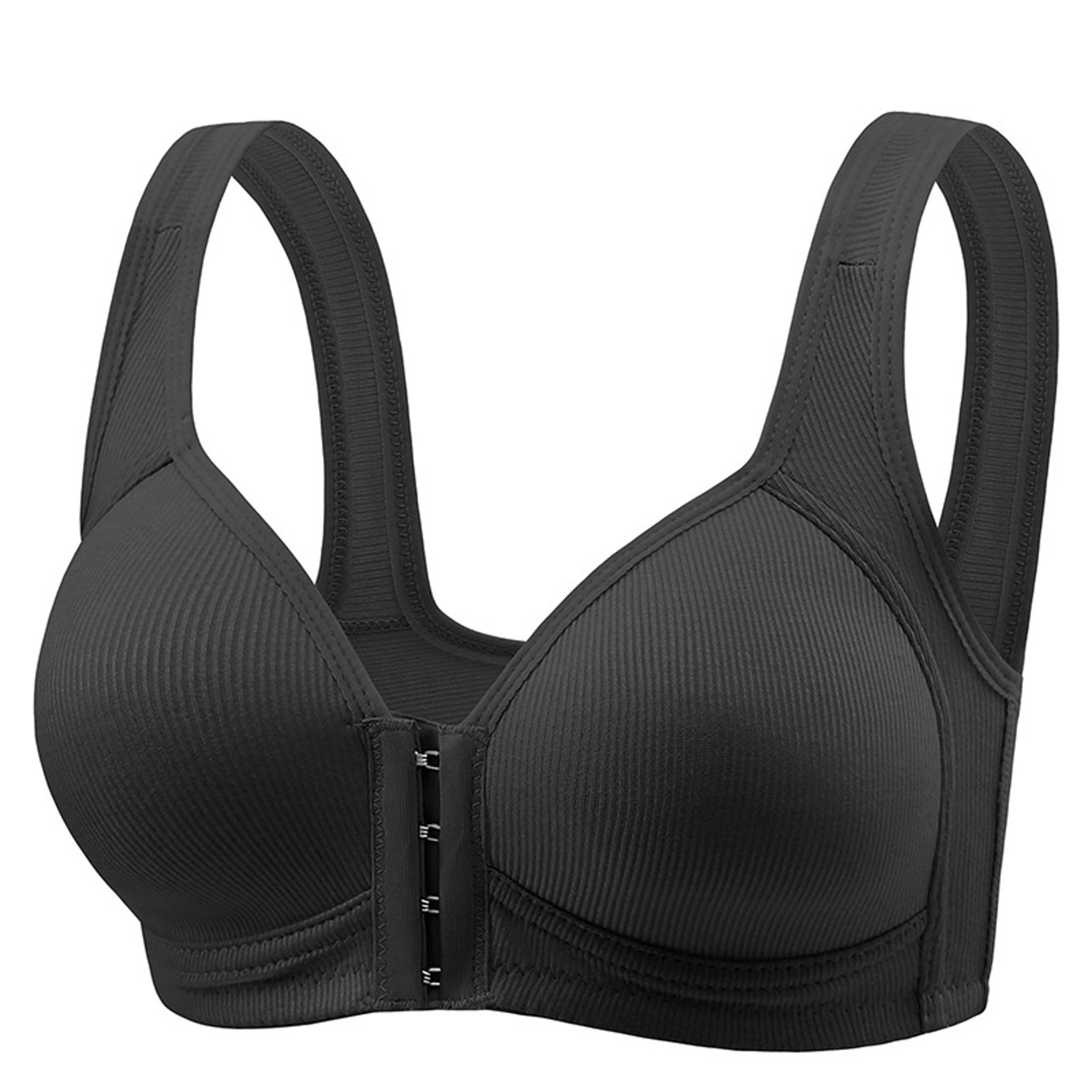 Womens Wire Free Front Button Bra with Full Cup Coverage – view 11