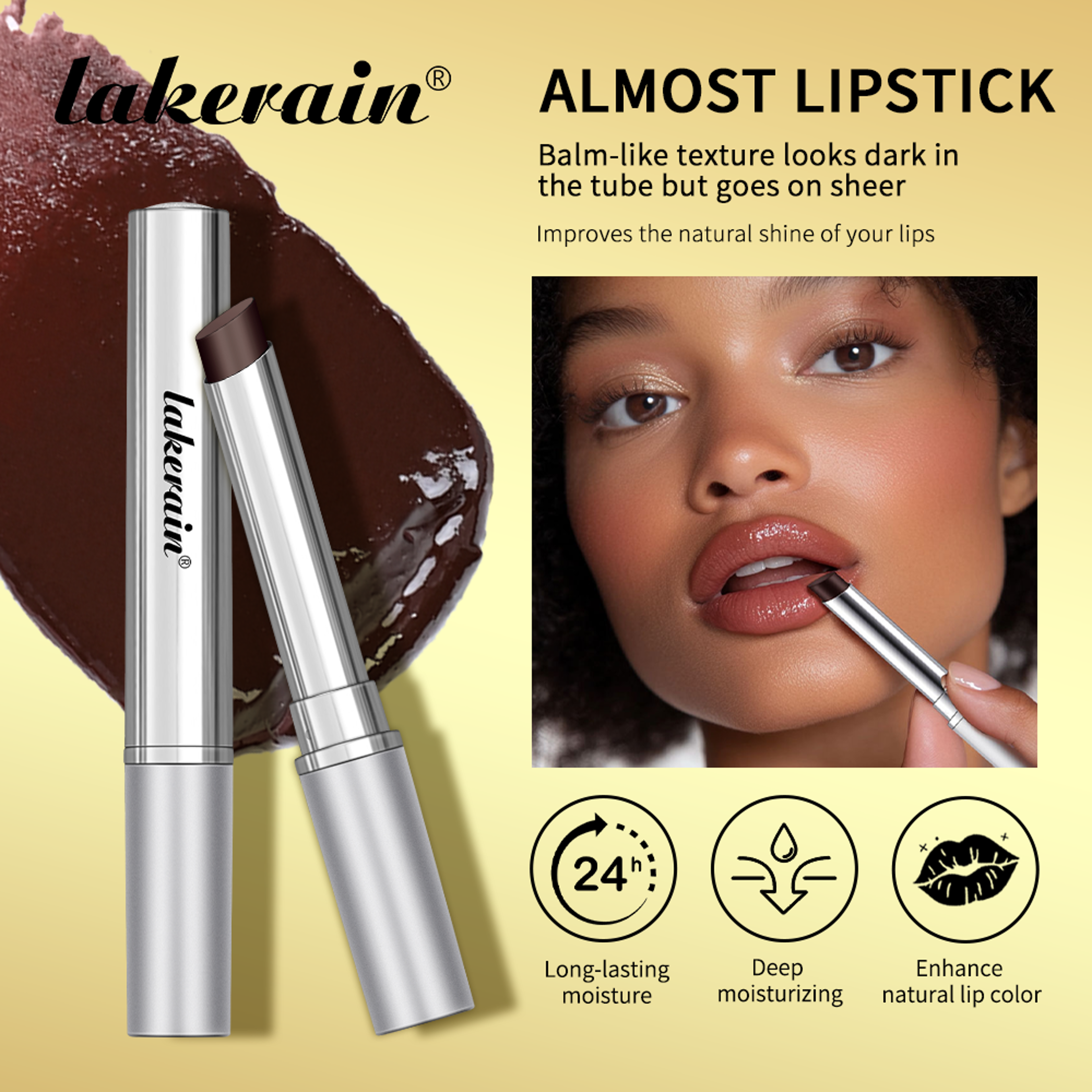 Colorless Black Honey Lip Balm Lipstick Moisturizing Lip Plumper Long Lasting Hygienic Nourish Dail 1