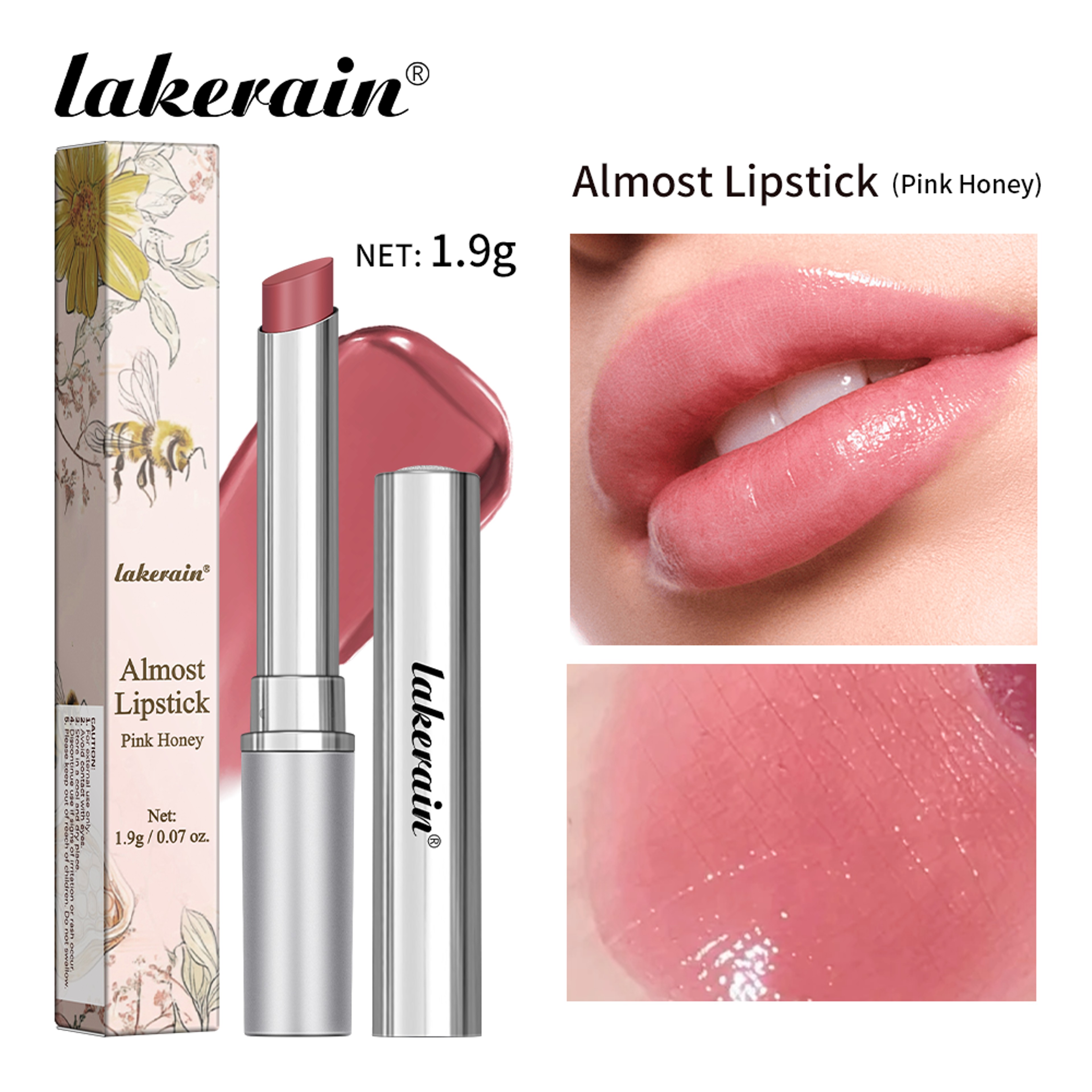 Colorless Black Honey Lip Balm Lipstick Moisturizing Lip Plumper Long Lasting Hygienic Nourish Dail 5