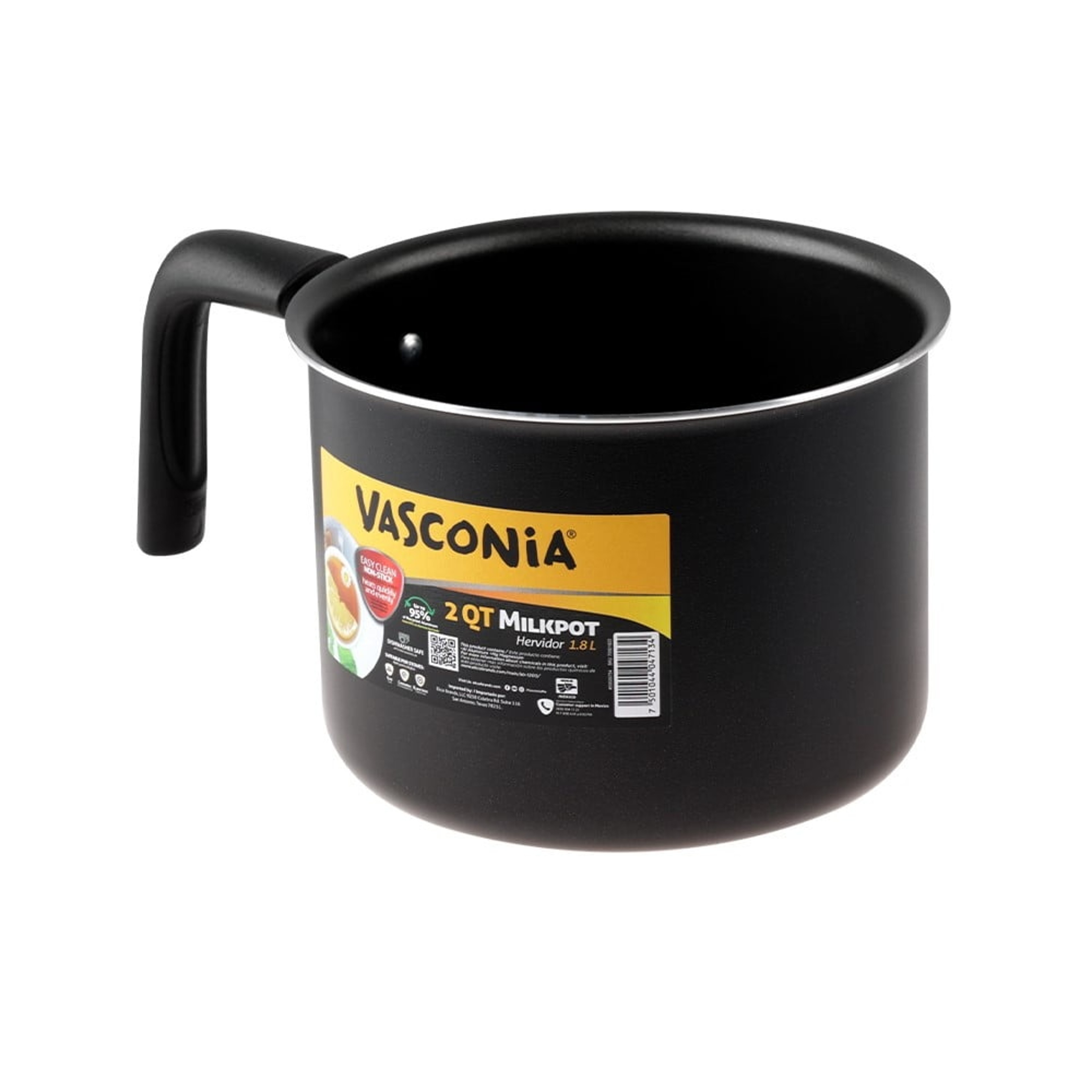 Nonstick Quart Milk Pot HeavyDuty Aluminum Quick Heating Dishwasher Safe Ideal For Milk Soups Liqui 2