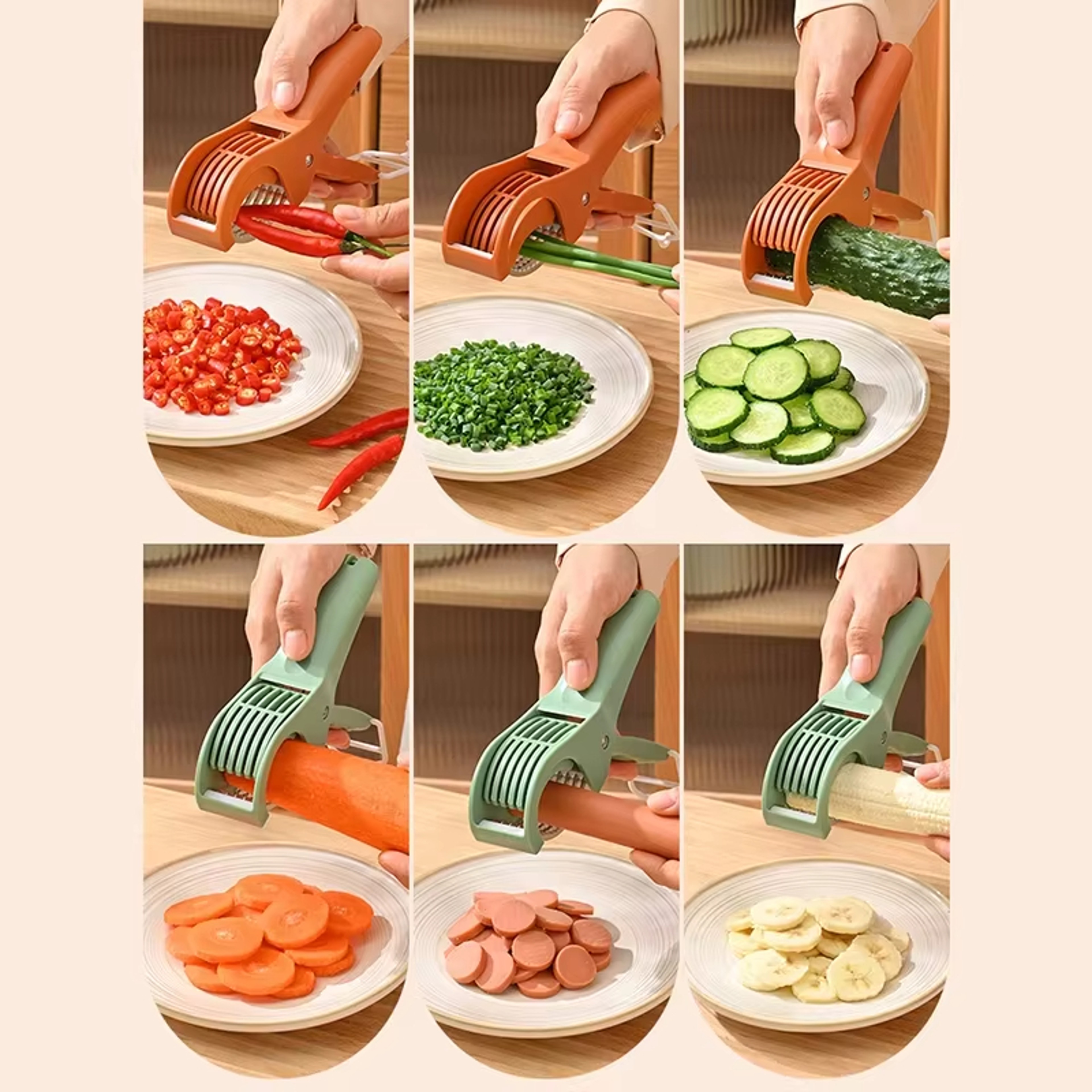 Stainless Steel Vegetable And Fruit Slicer MultiFunctional Salad Slicer Kitchen Tools And Accessori 5