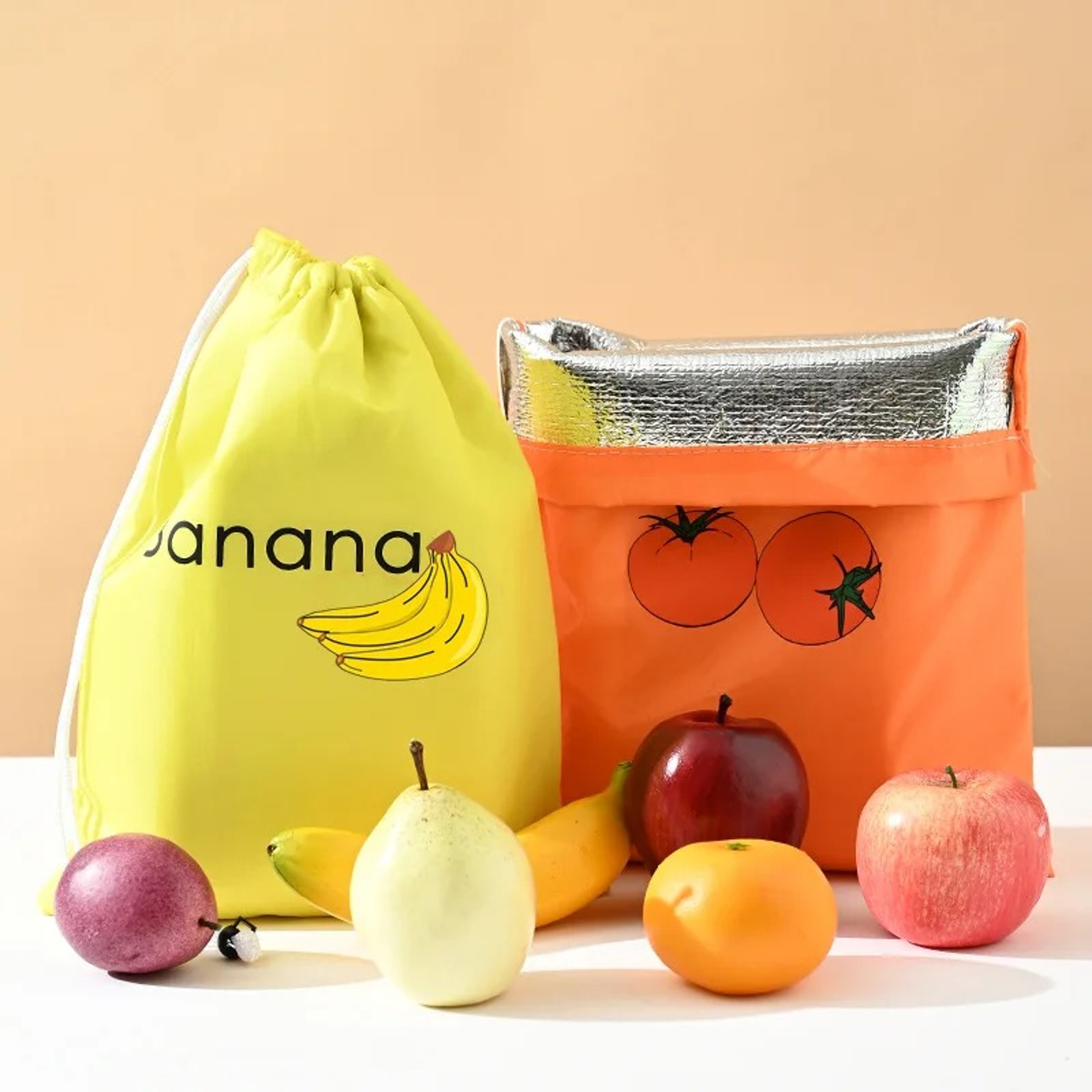 Insulated Fresh-Keeper Bag Reusable Storage Organizer for Bananas, Lettuce Vegetables, Keeps Produce Fresh Longer – view 3