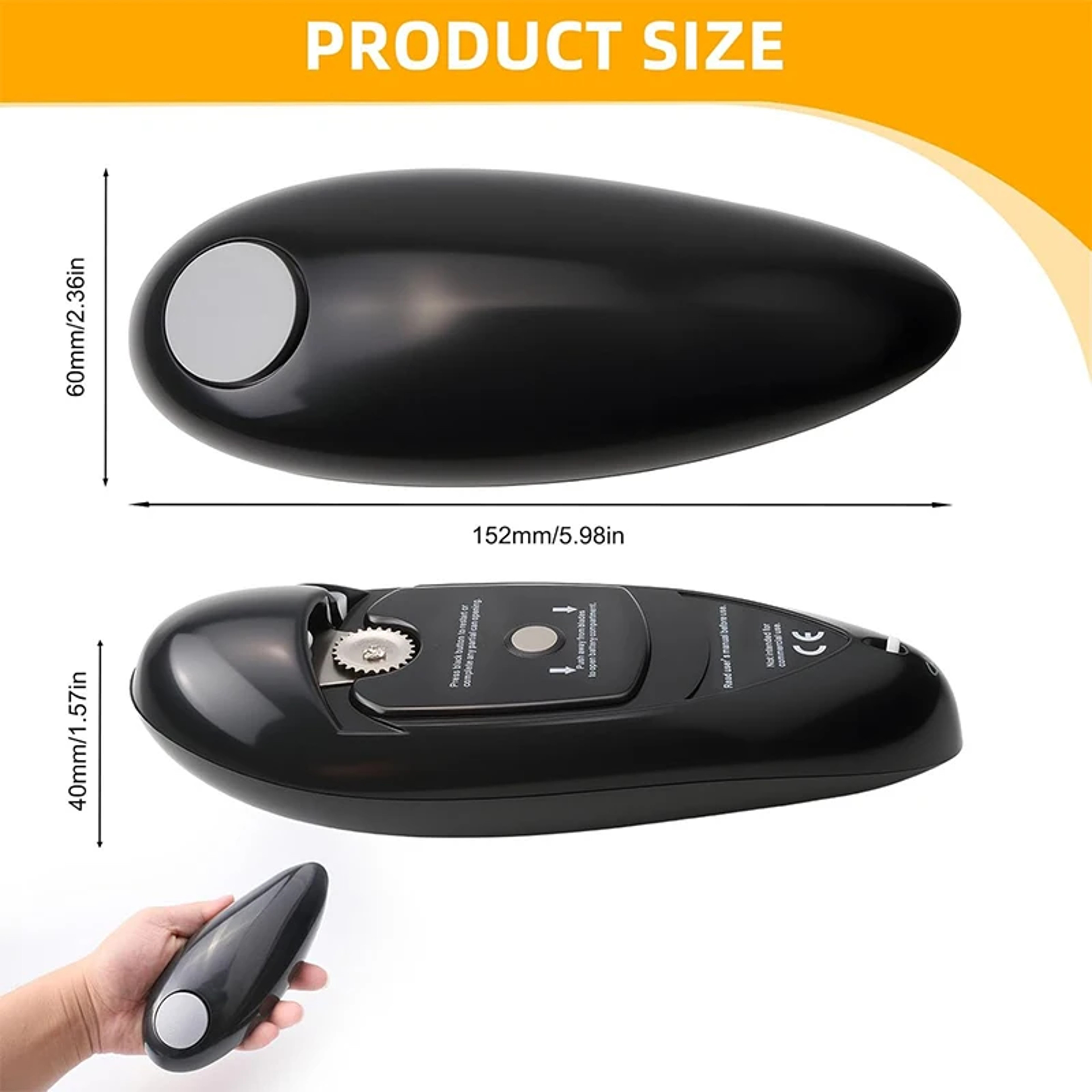 Electric Can Opener, Tin Opener for Arthritis Hands, Automatic Can Opener, Hand-Free, One-Touch Switch Button Kitchen – view 5