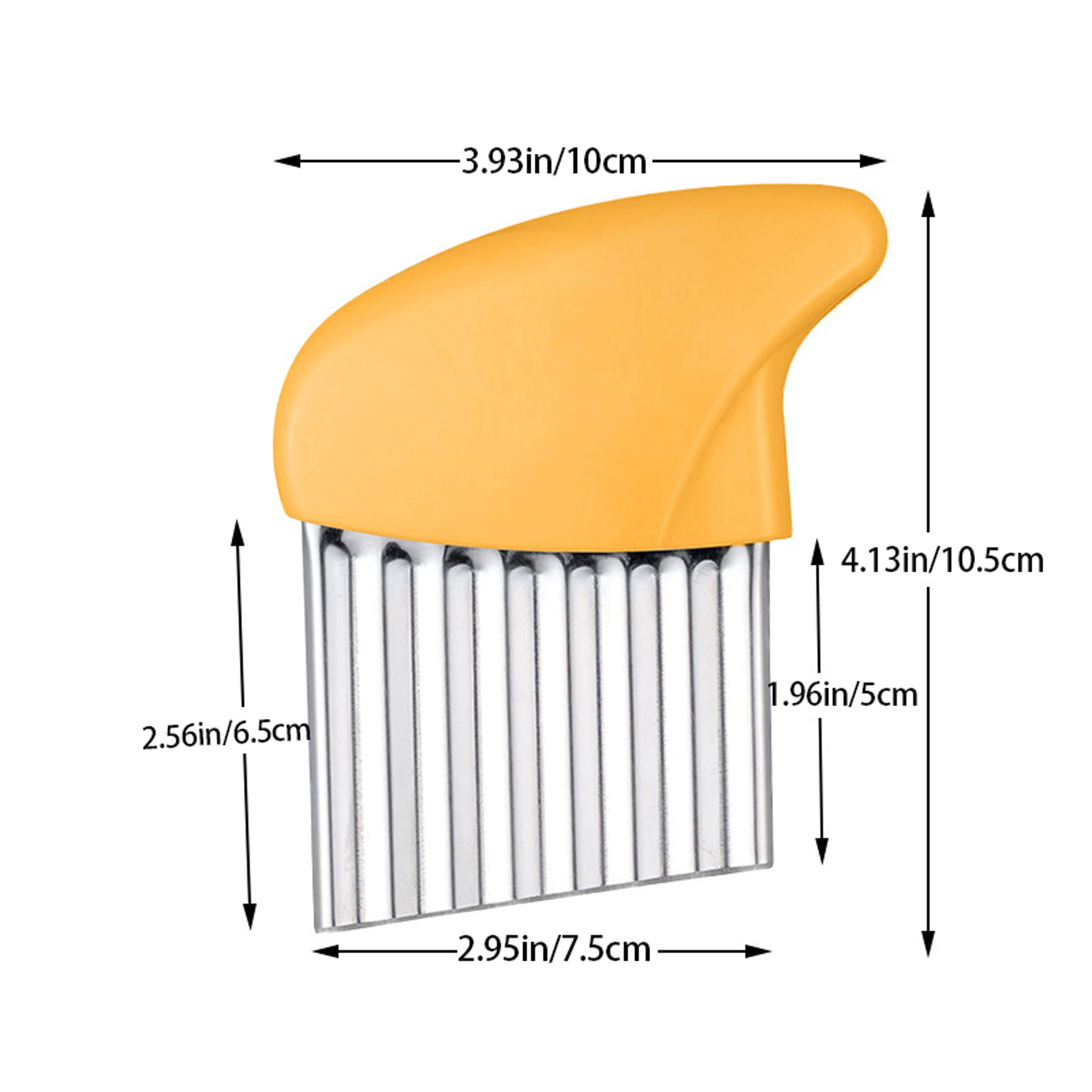 Stainless Steel Potato Cutter Wolf Tooth Potato Cutter Wavy Potato Knife French Fries Cutter For Pe 2