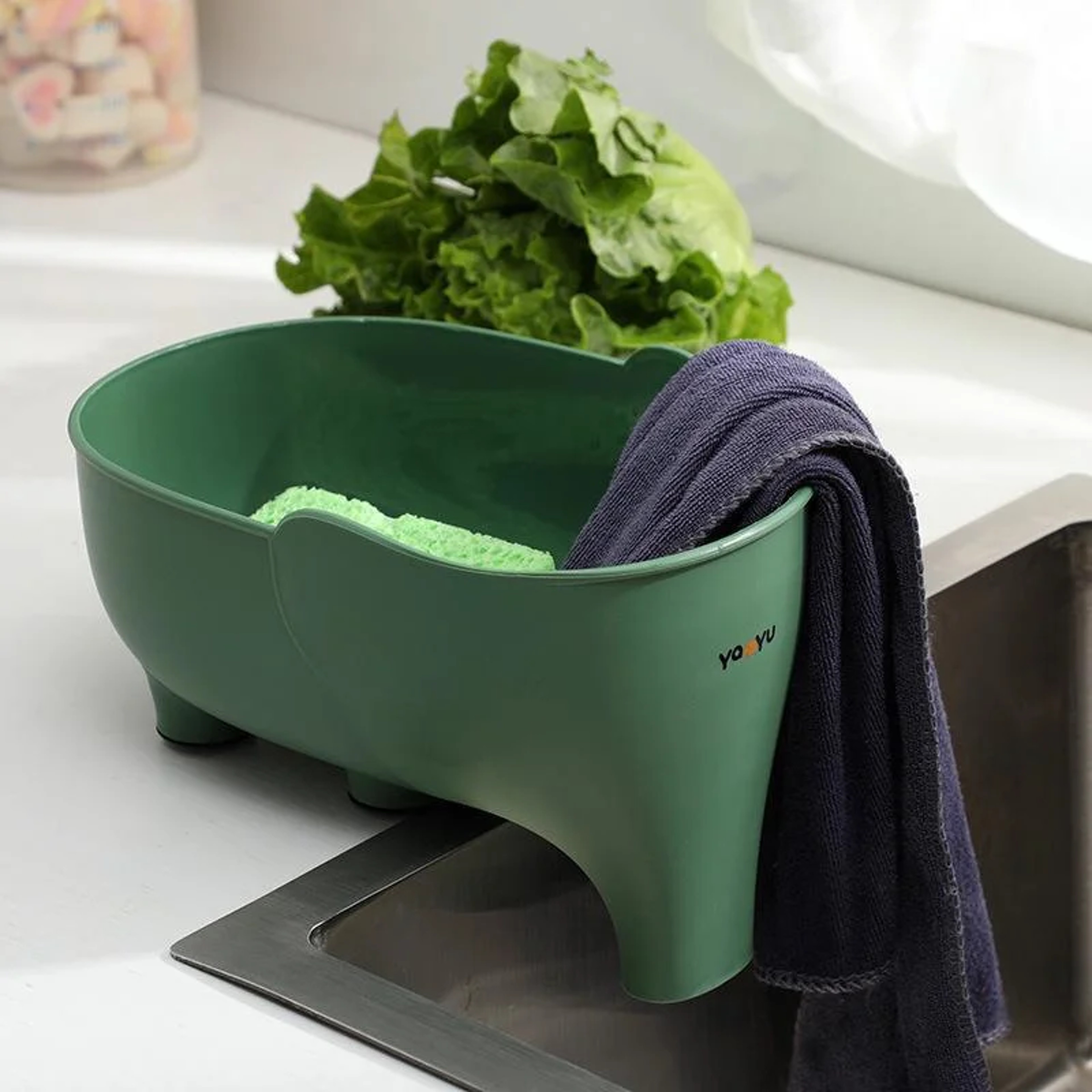 Elephant Kitchen Sink Drain Basket & Vegetable Washing Basket Strainer – view 4