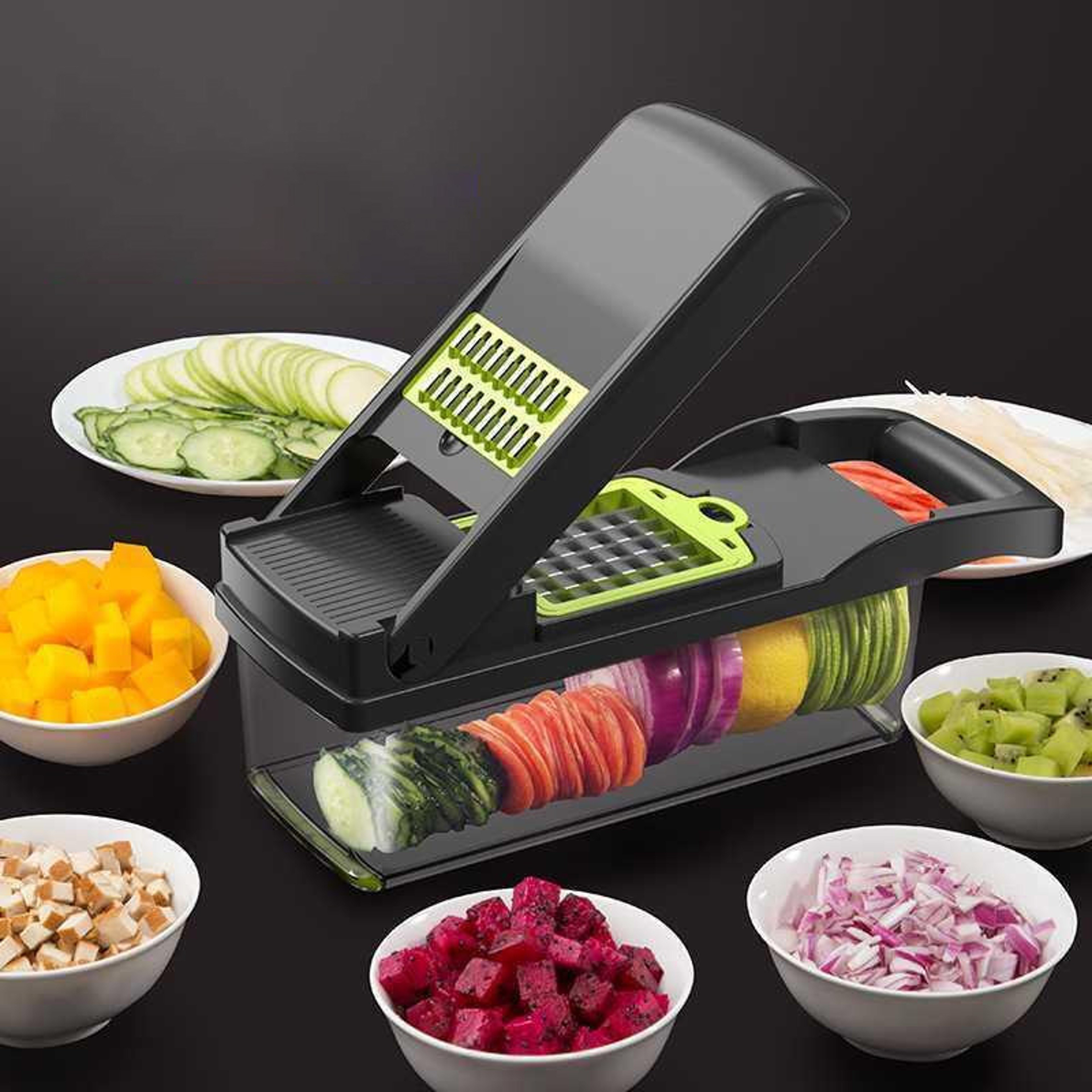Pro Vegetable Cutter & Food Chopper for Fast, Finger-Safe Meal Prep – view 2