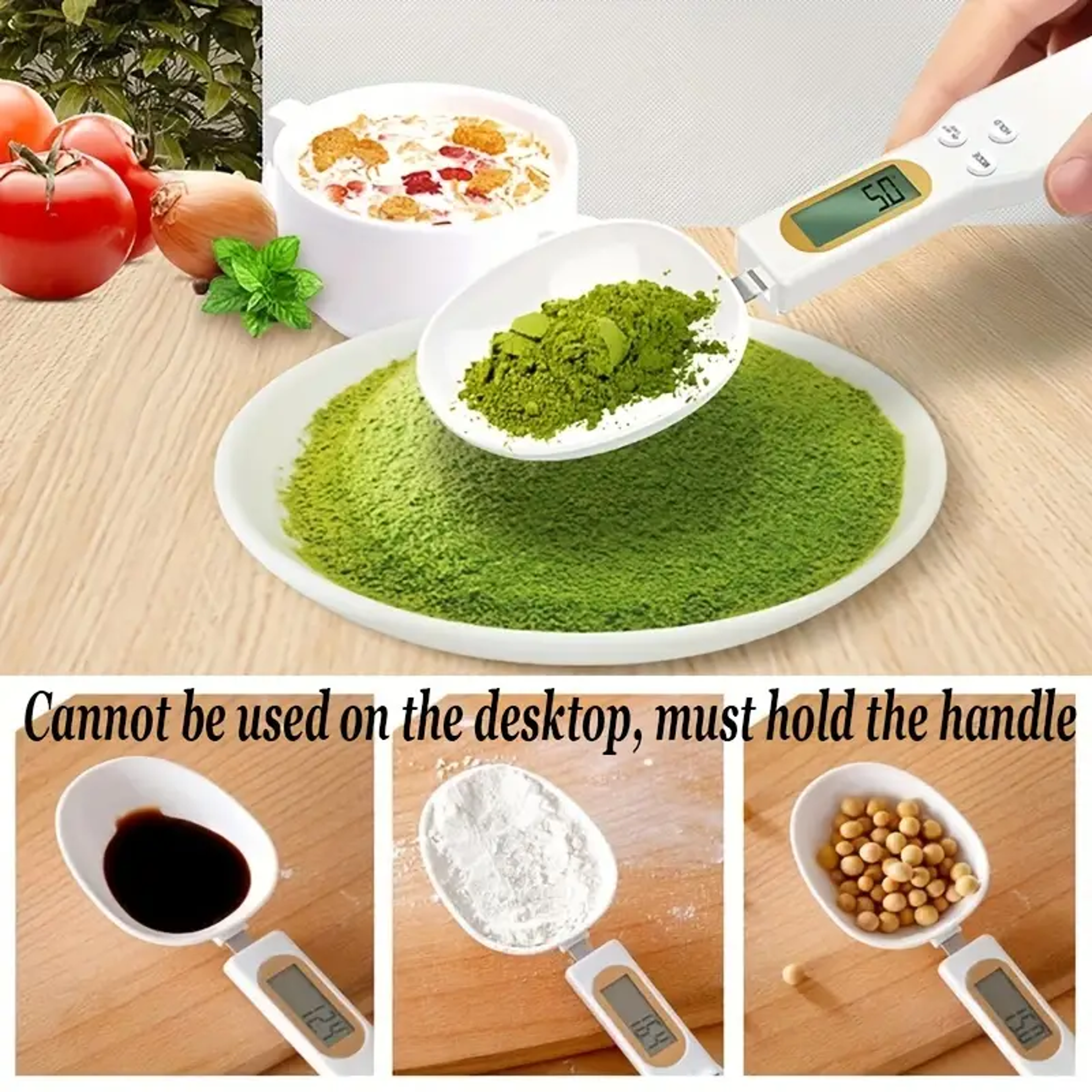 Precision Mini Digital Kitchen Scale & Spoon High Accuracy – view 3