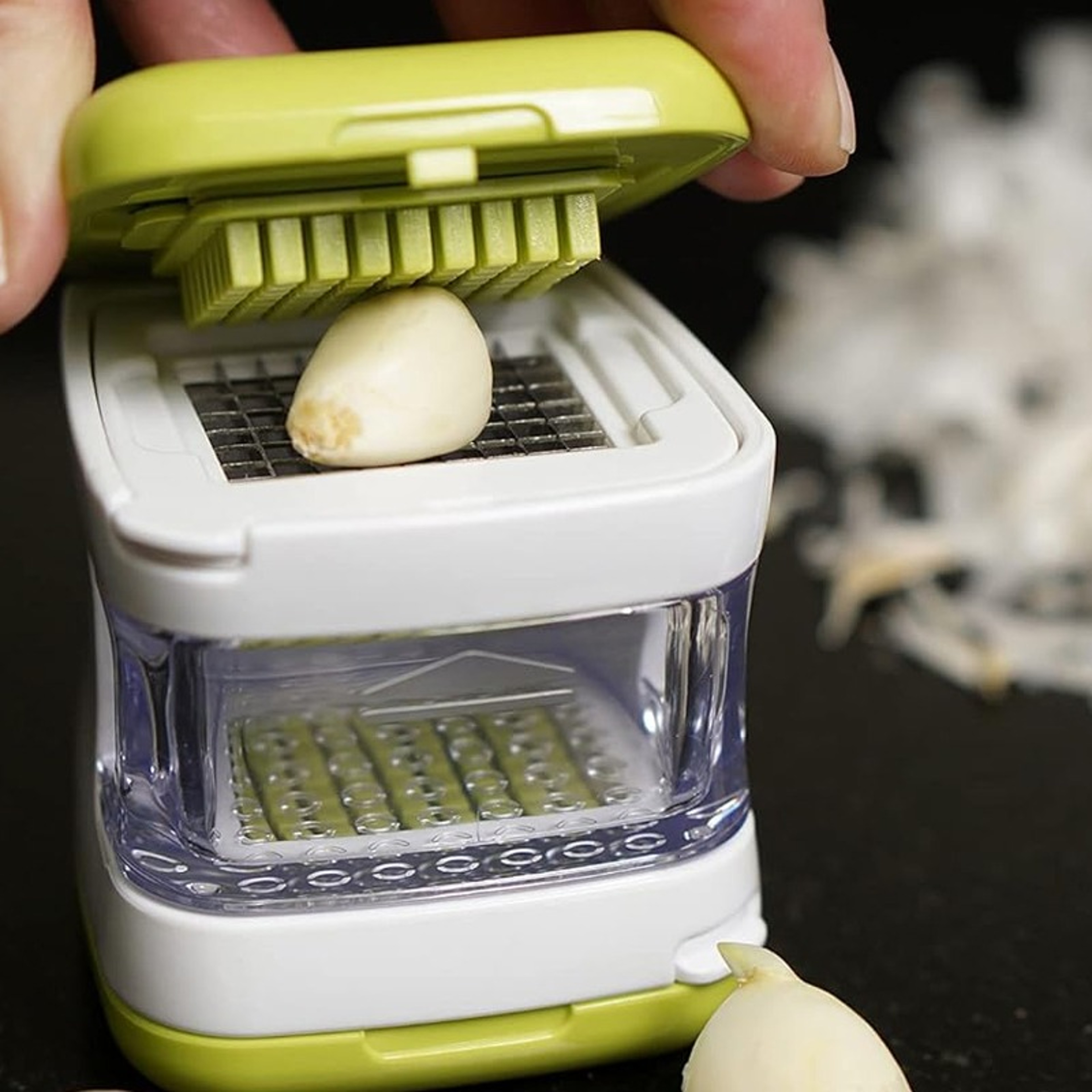 Compact Kitchen Garlic & Vegetable Cutter Presser Tool Quick Chop, Crush & Slice – view 4