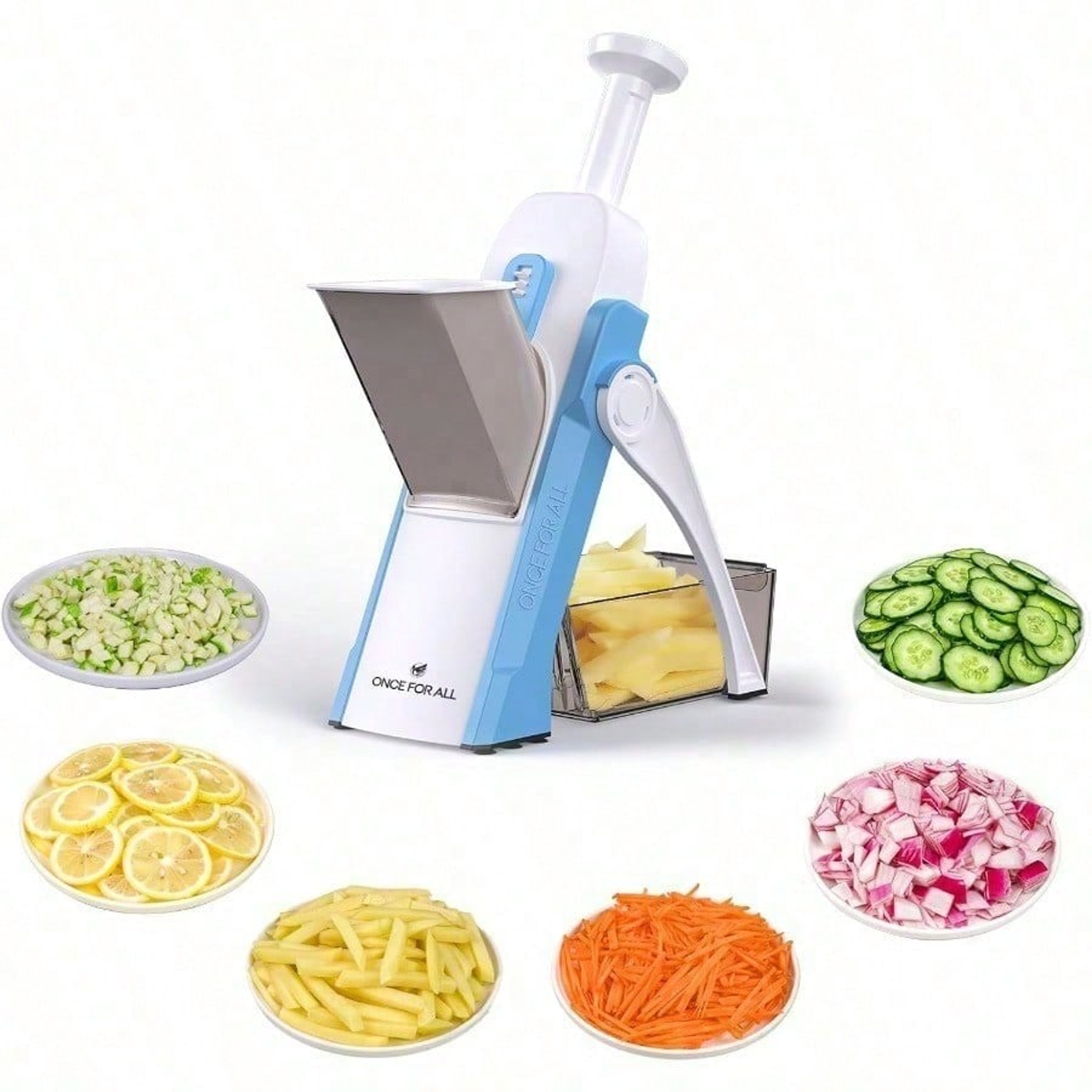 Manual Vegetable Chopper With Hand Guard Potato  Garlic Slicer Kitchen Cutter 1