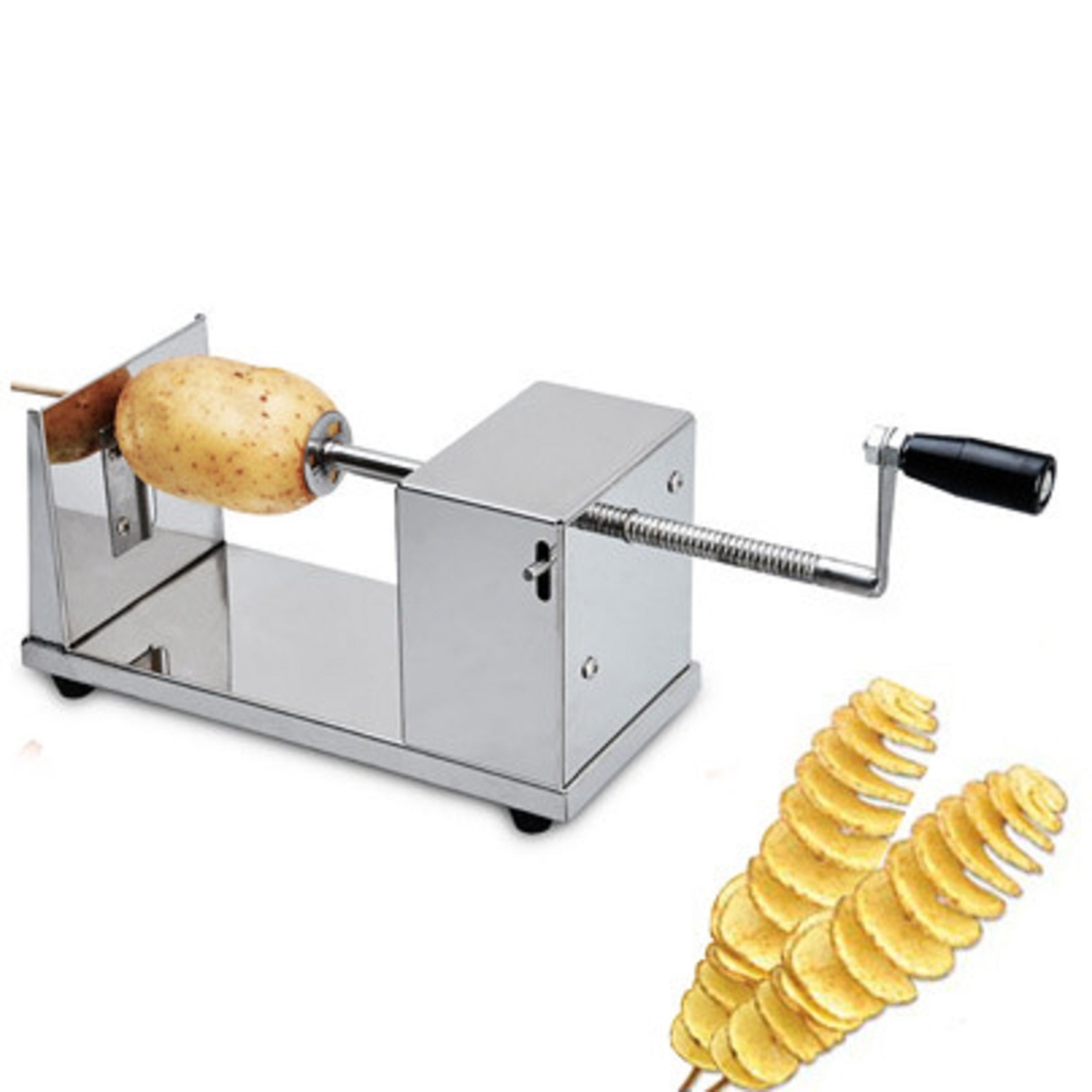 Steel Manual Tornado Potato Cutter Spiral Potato Slicer for Crispy Twisted Chips – view 1