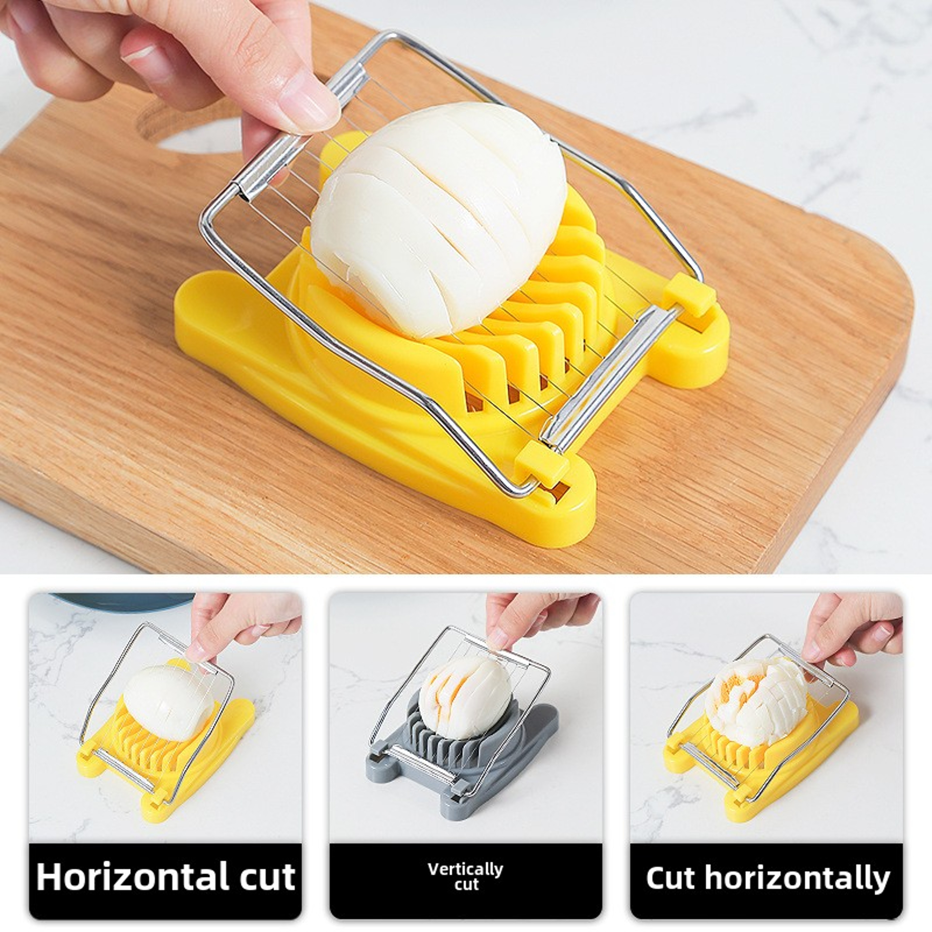 Fancy Cut Egg Slicer & Shape Maker for Hard Boiled Eggs and Bento Lunches – view 3
