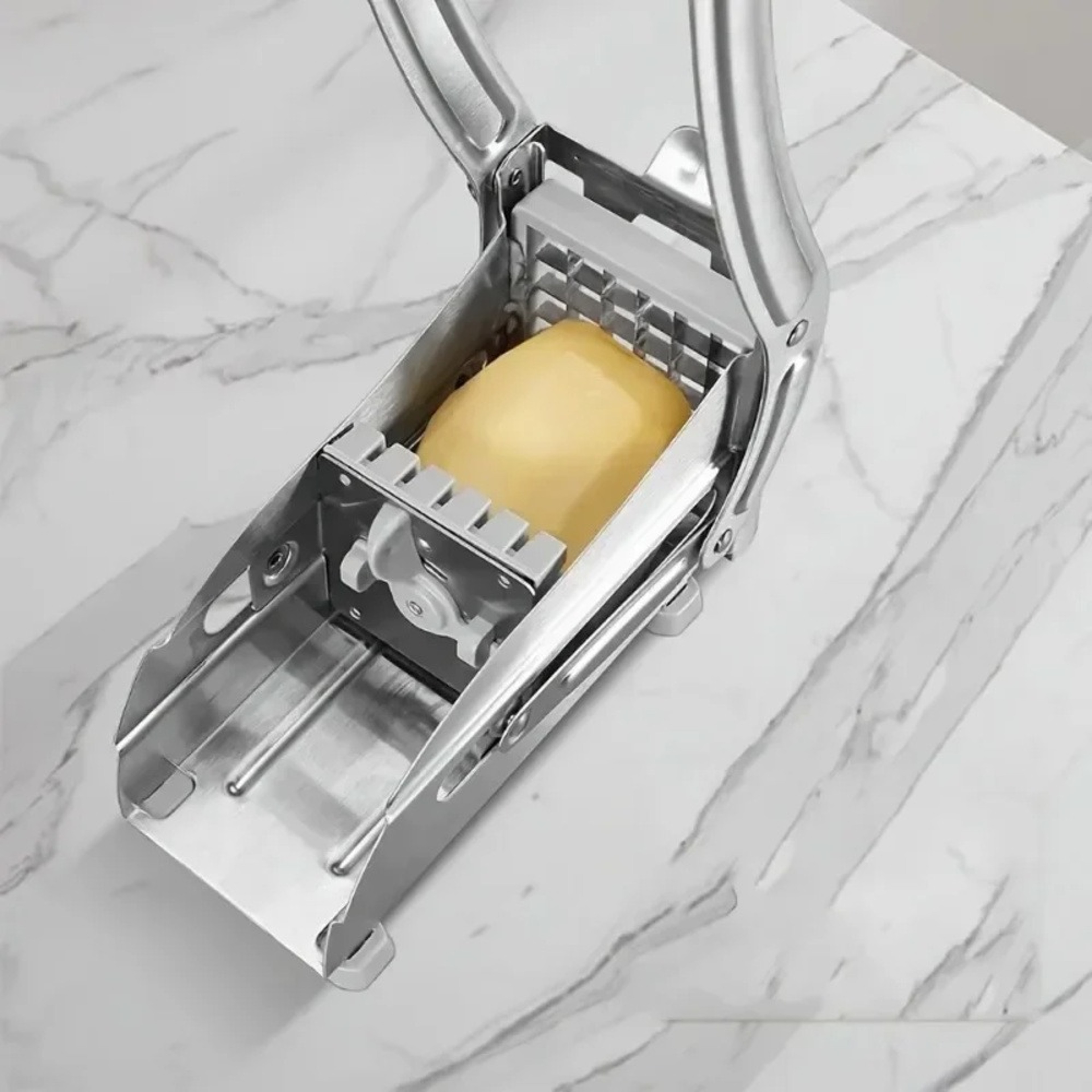Stainless Steel Vegetable Slicer with Square Blade Manual Potato & Cucumber Mandoline – view 5