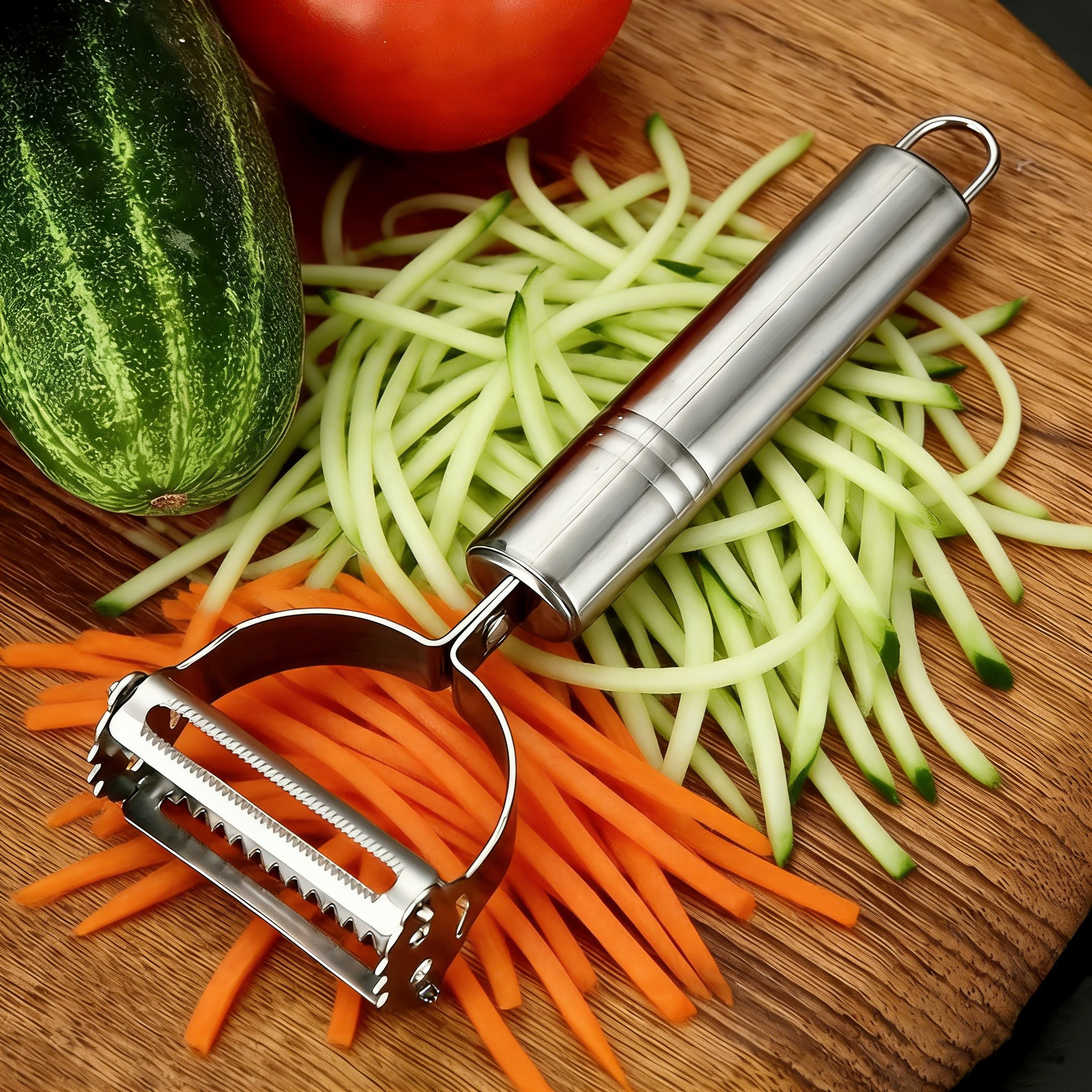 Premium Julienne Peeler Stainless Steel Vegetable Peeler & Vegetable Slicer for Fruits and Veggies – view 3