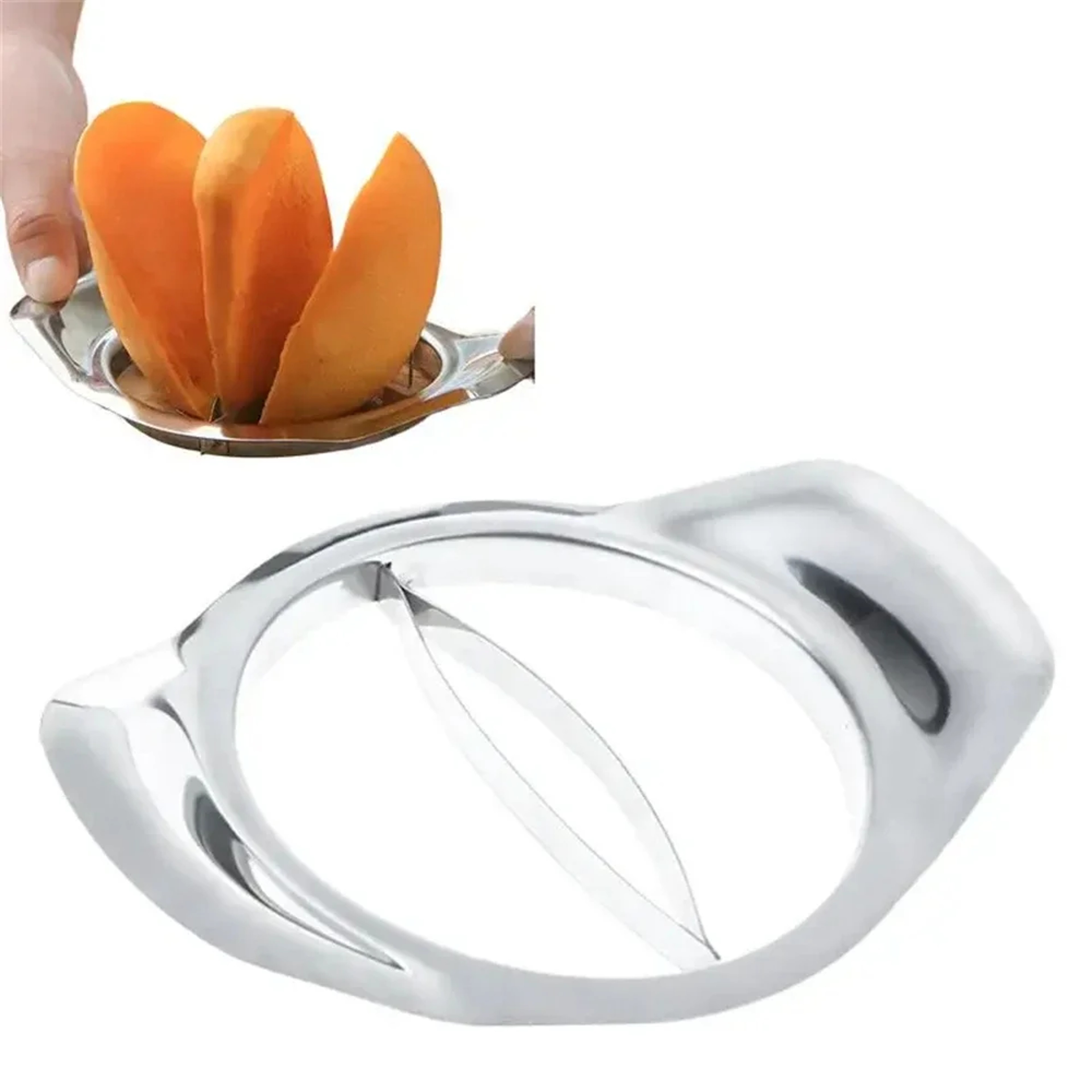 Premium Mango Cutter & Stainless Steel Fruit Cutter for Apples, Peaches and More – view 2