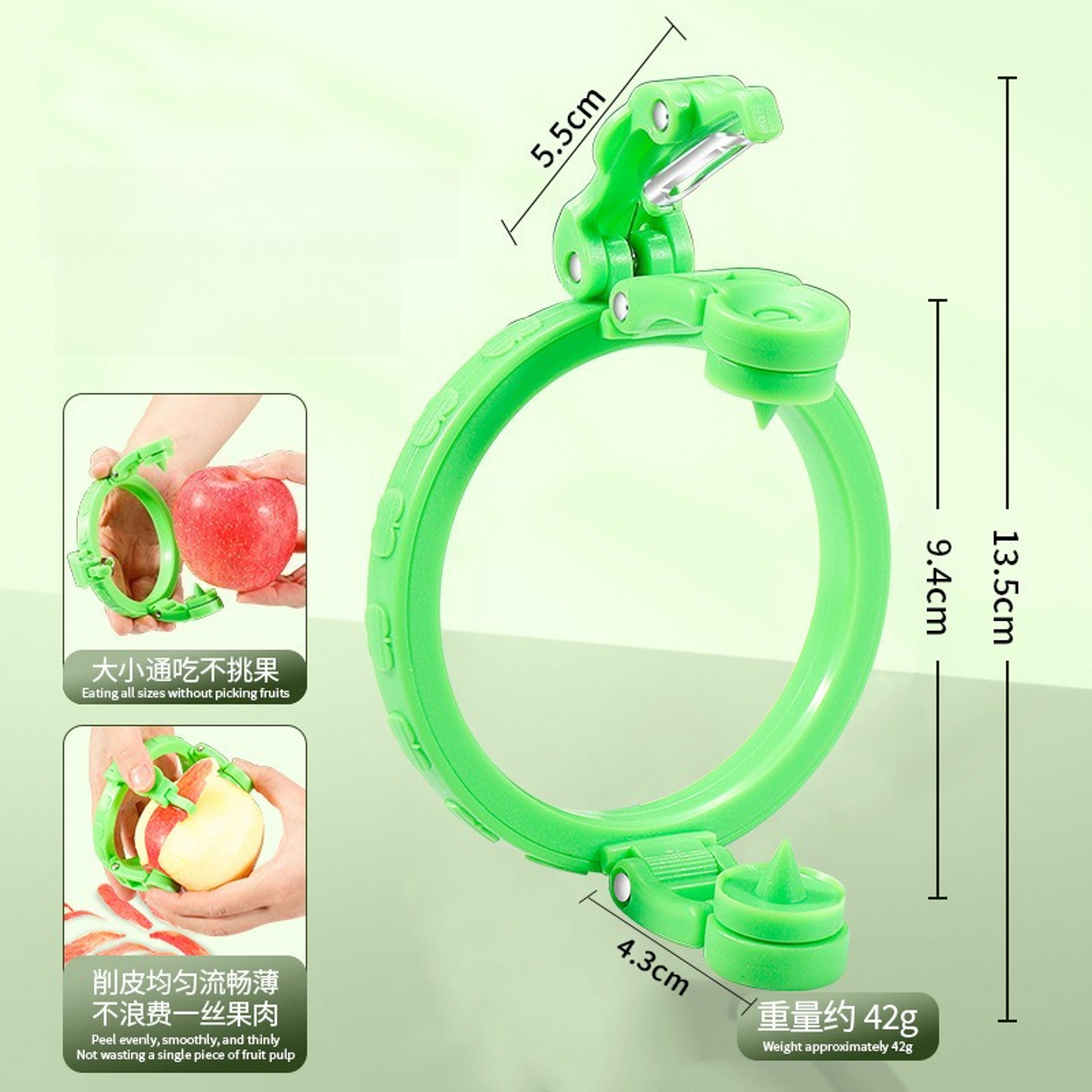 Rotary Apple Peeler Slicer Handheld Fruit Corer Kitchen Gadget – view 6