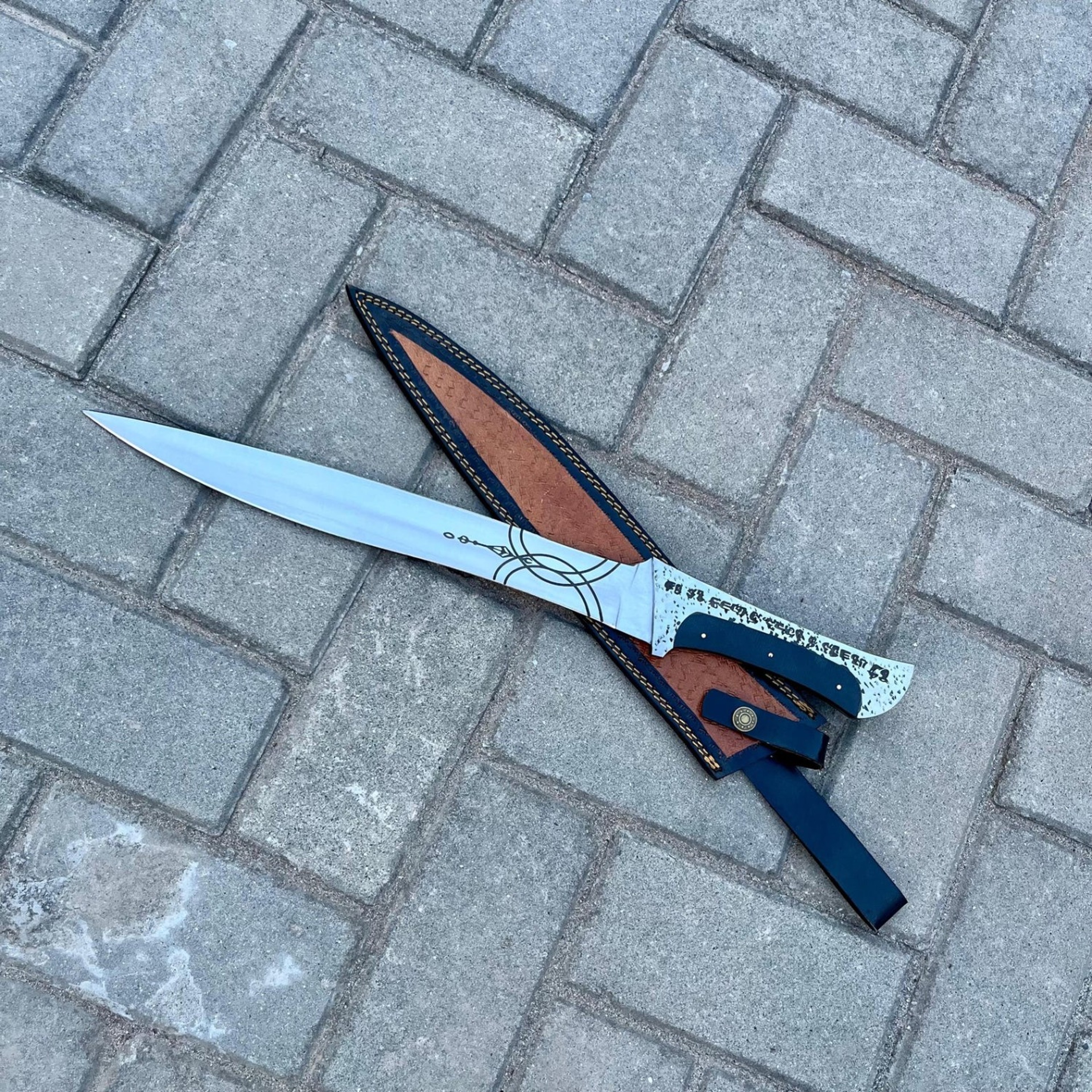 Handmade Paul Atreides Crysknife Replica  Dune Inspired Carbon Steel Knife Full Tang Movie Pro 6jpg