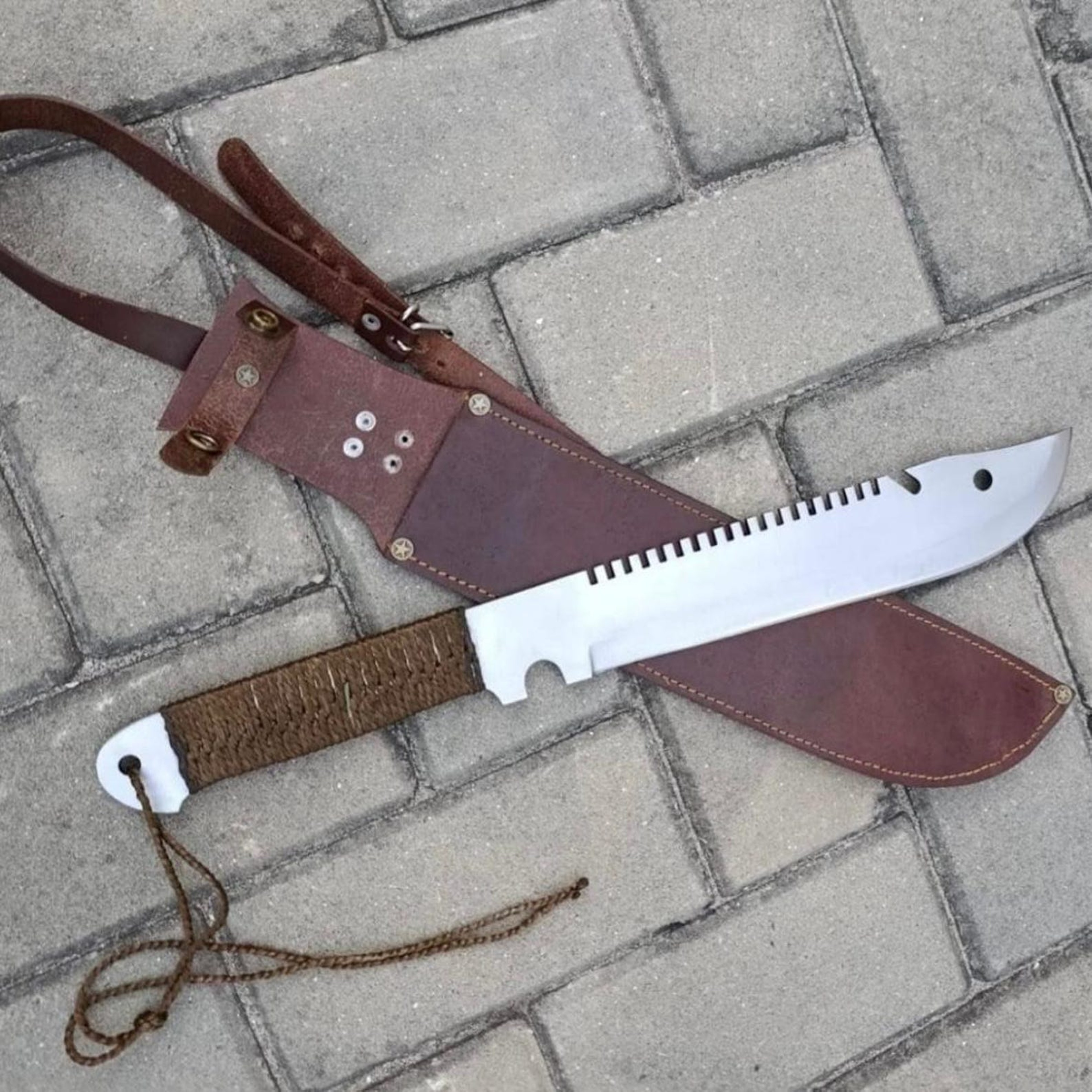 Supernatural Deans Machete Replica Handmade Stainless Steel Cosplay Prop With Sheath  Collecti 8