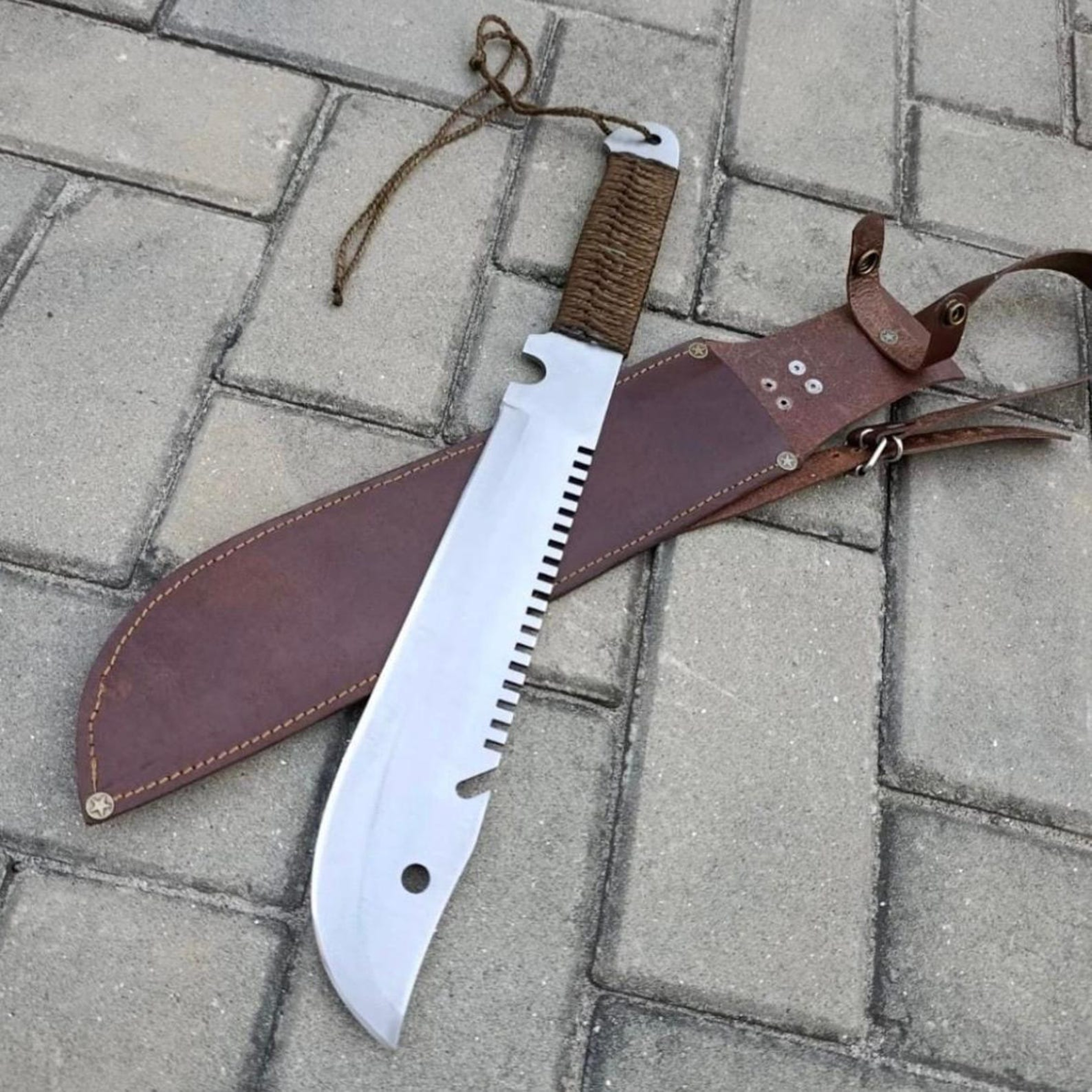 Supernatural Deans Machete Replica Handmade Stainless Steel Cosplay Prop With Sheath  Collecti 9