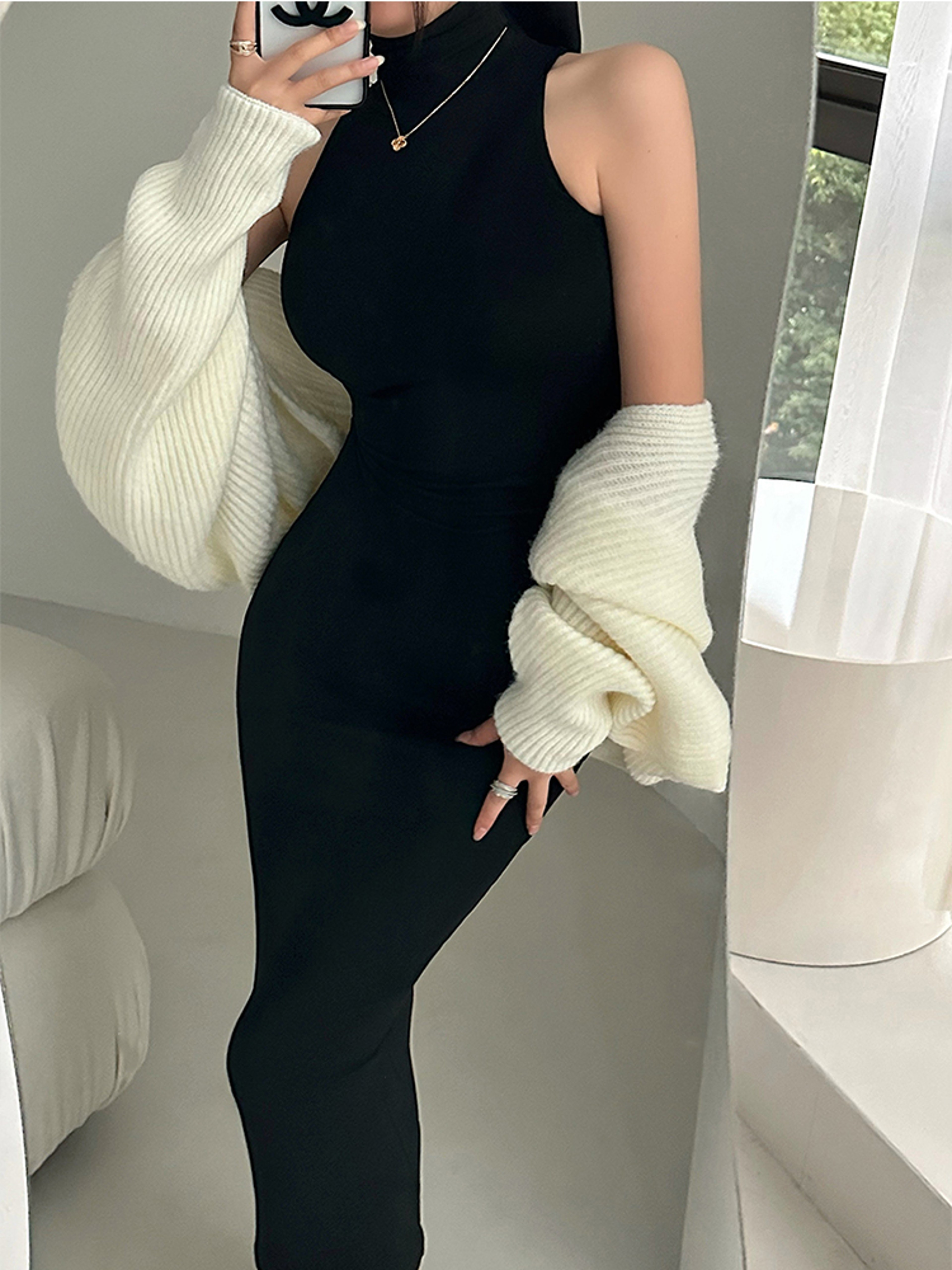 Elegant Dresses for Evening Party Ladies with Elastic Hip Wrap – view 7