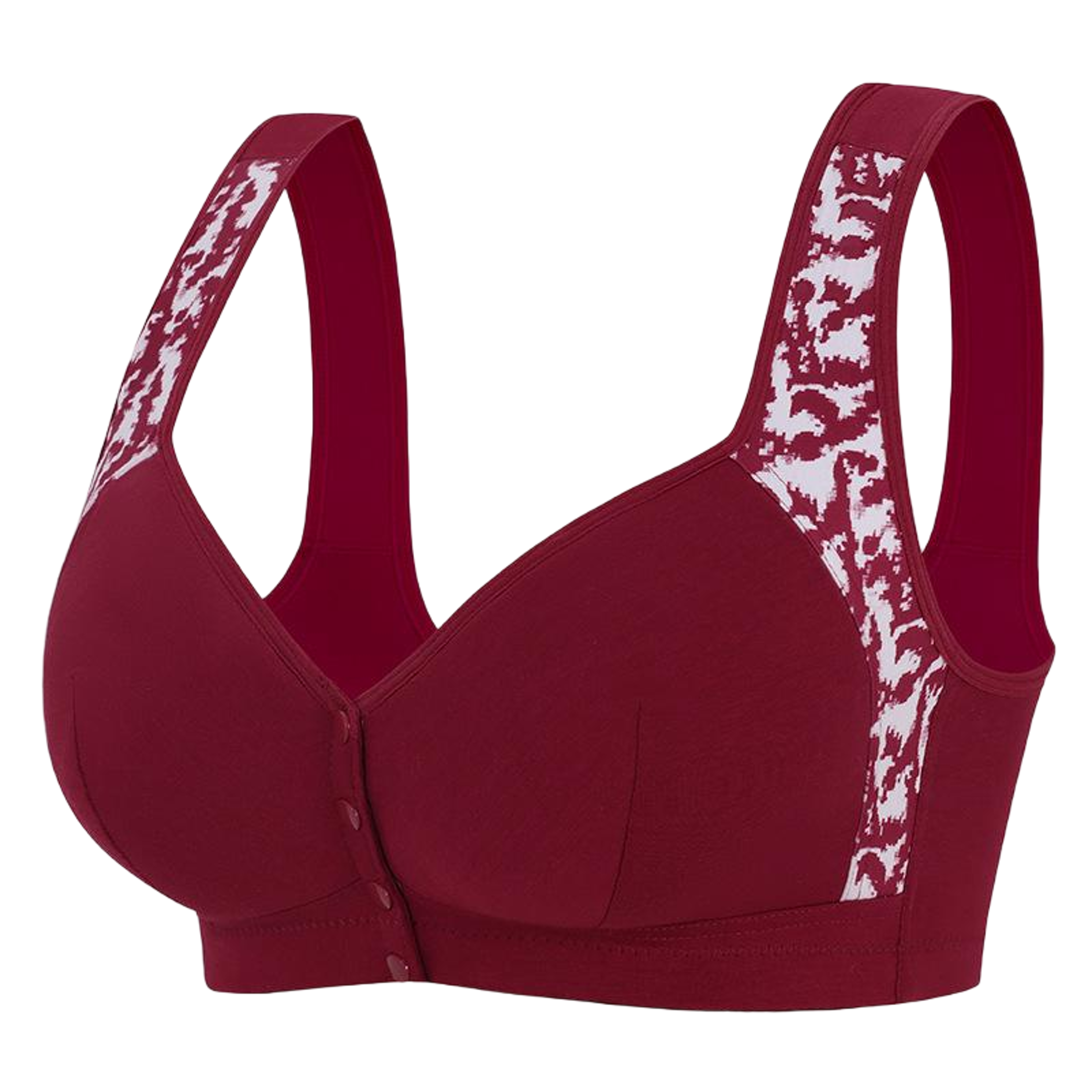 Plus Size Front Closure Wireless Comfort Bra Seamless Full Coverage Support – view 9