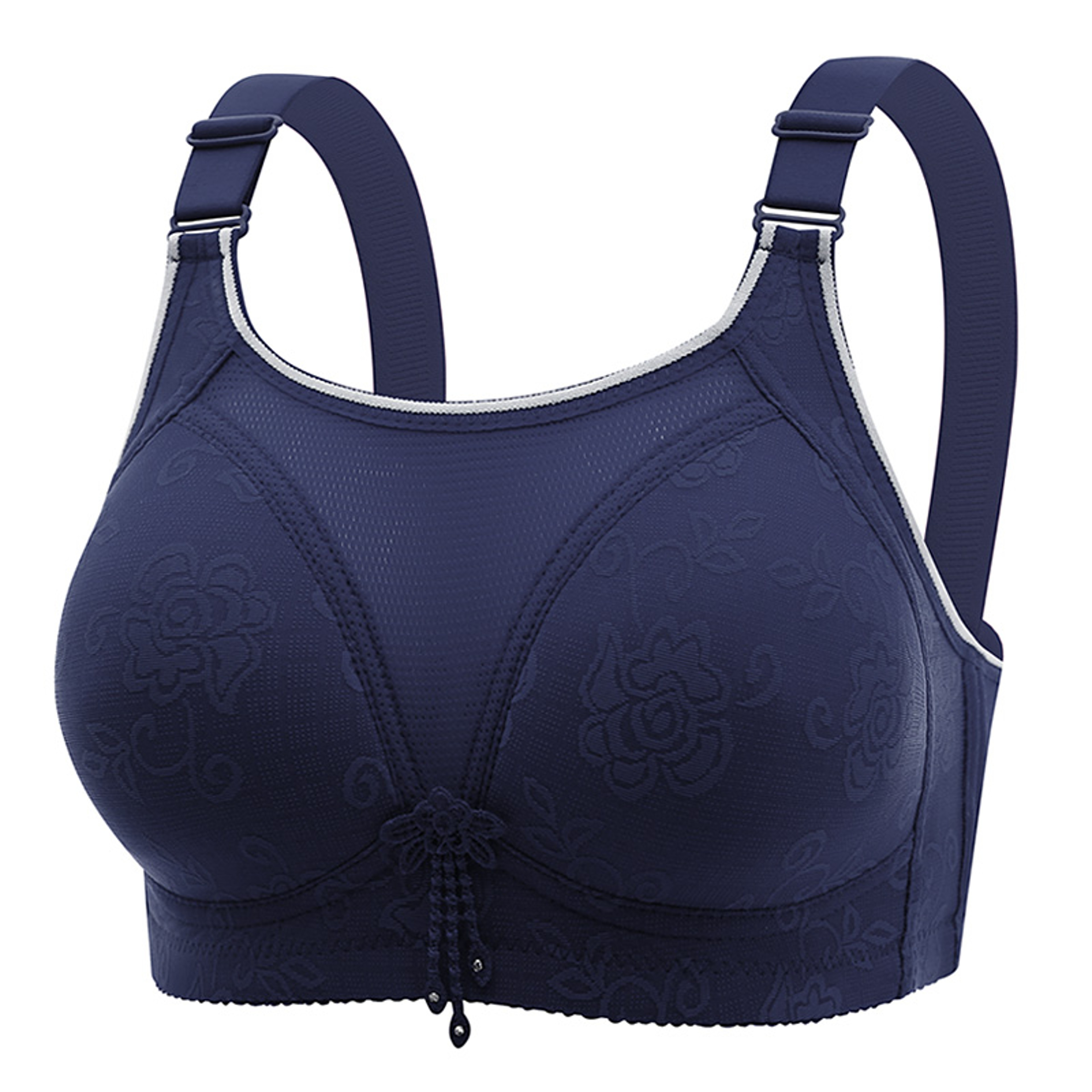 ComfortFit Wireless Jacquard Padded Support Bra Seamless No Wire Everyday Comfort – view 9