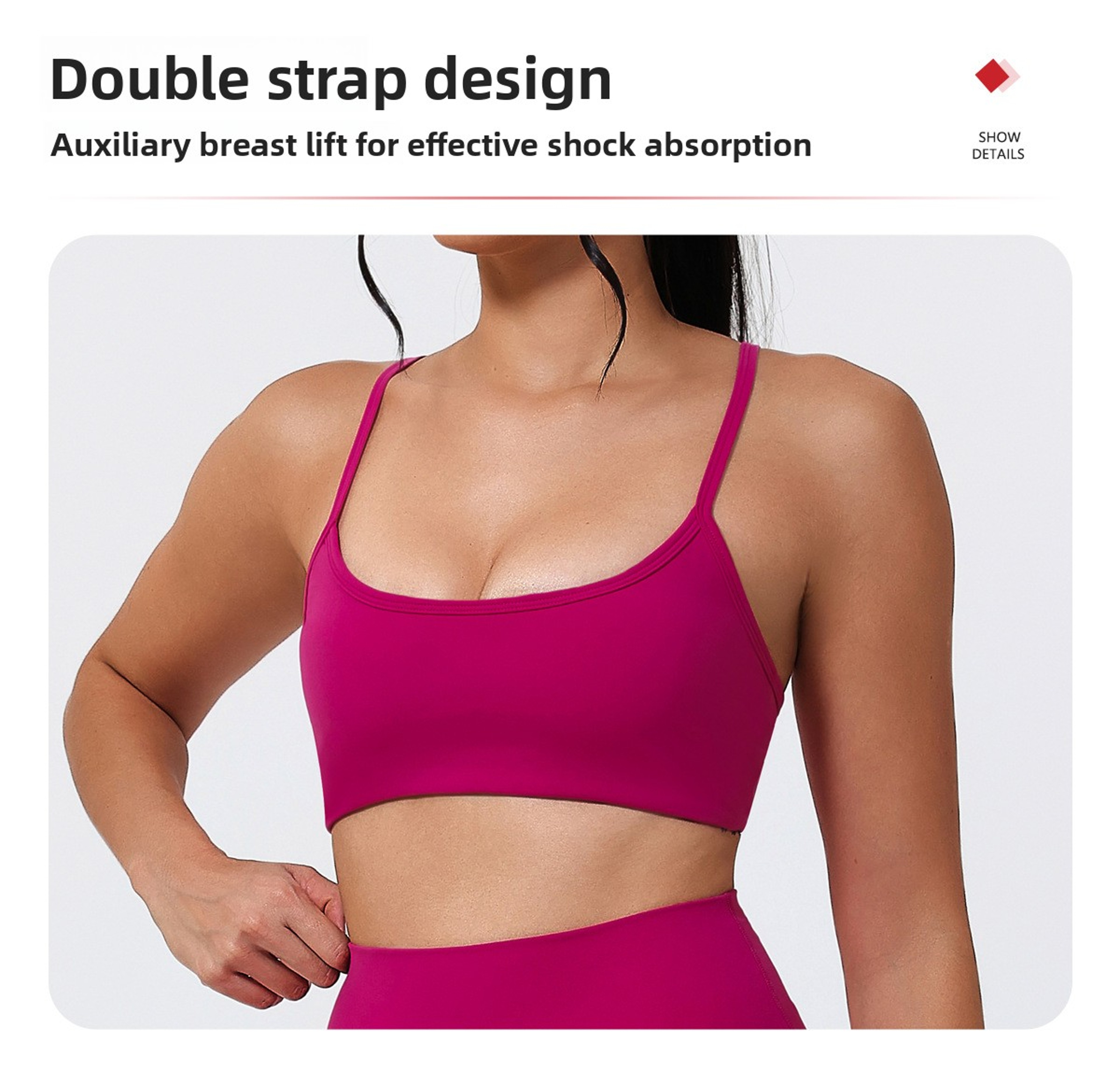High Support Yoga  Fitness Sports Bra For Women 4