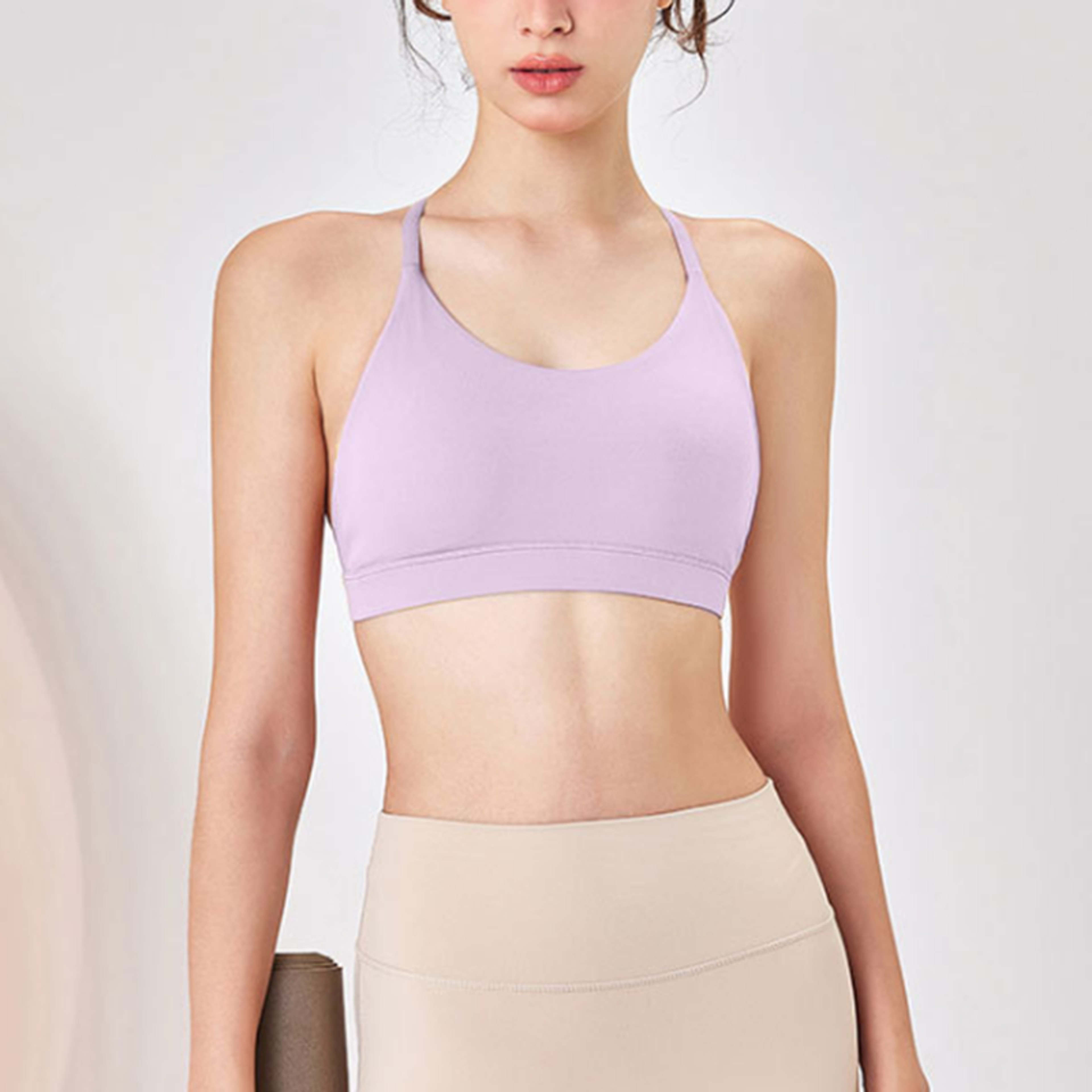 High Support Cross Strap Sports Bra For Women  Fitness Bralette With Padded Support 7