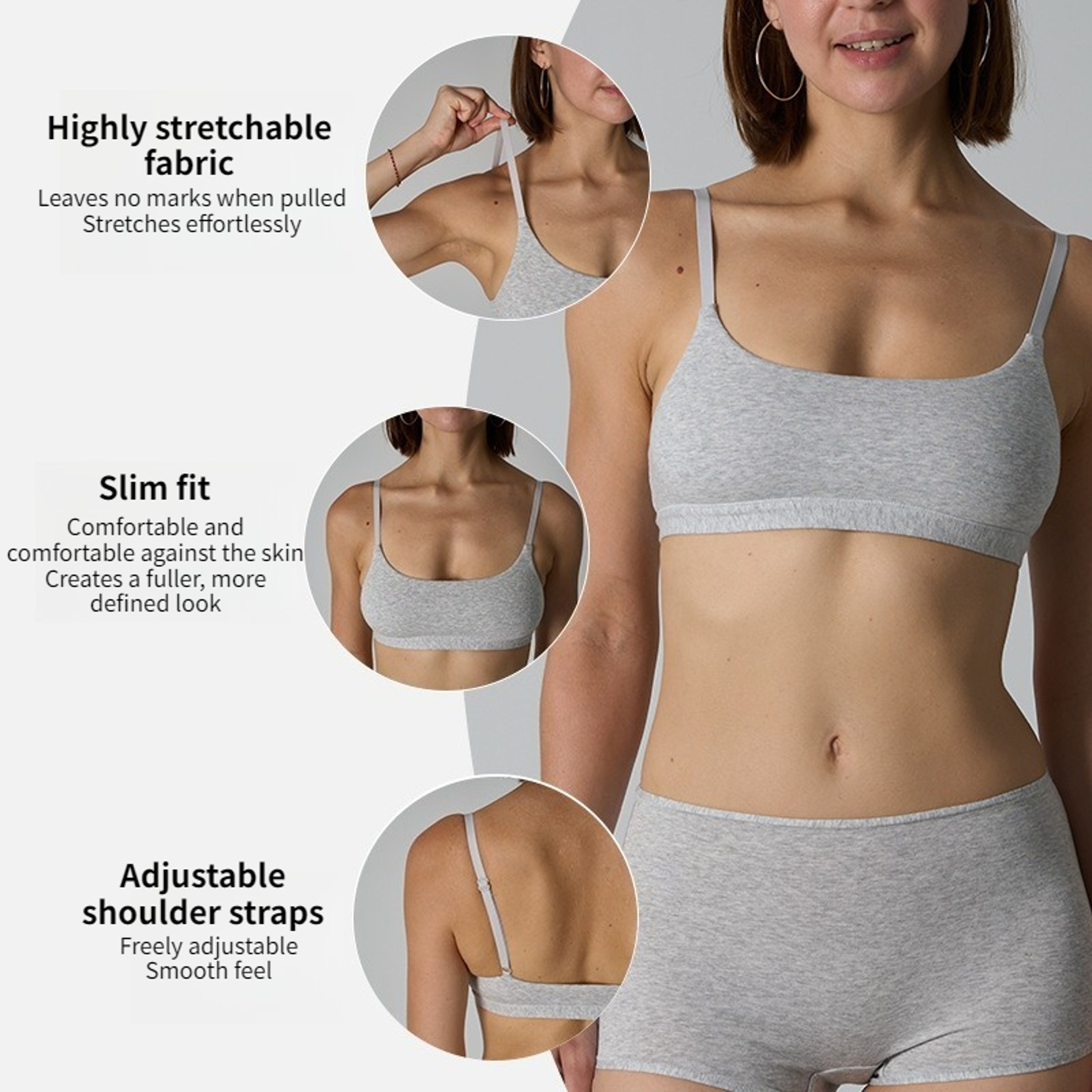 ComfortFit Seamless Cotton Bralette – Breathable Wireless Women Sports & Lounge Bra – view 4